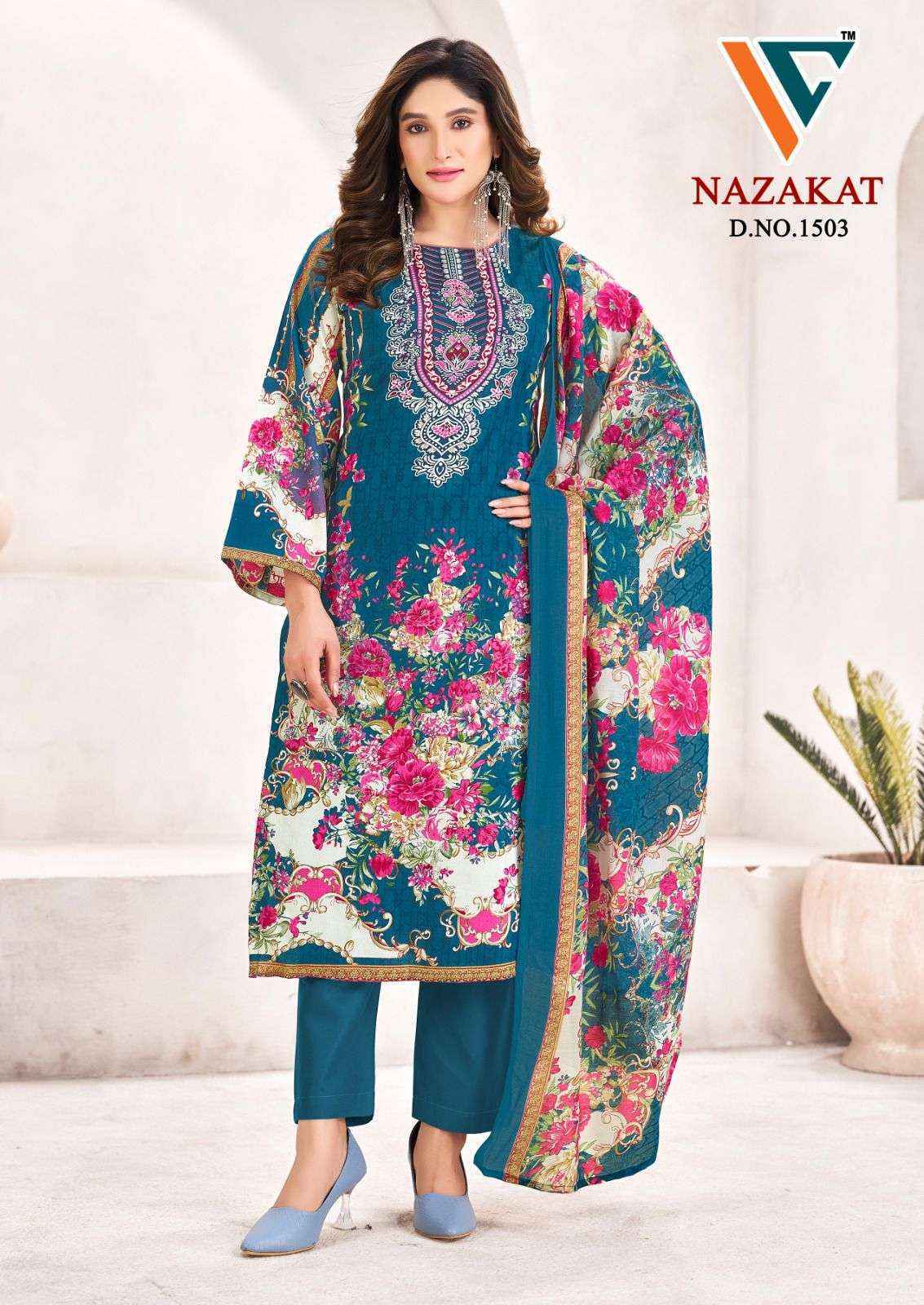 Vandana Creation Nazakat Vol-15 Cotton Dress Material (8 pcs Catalogue)