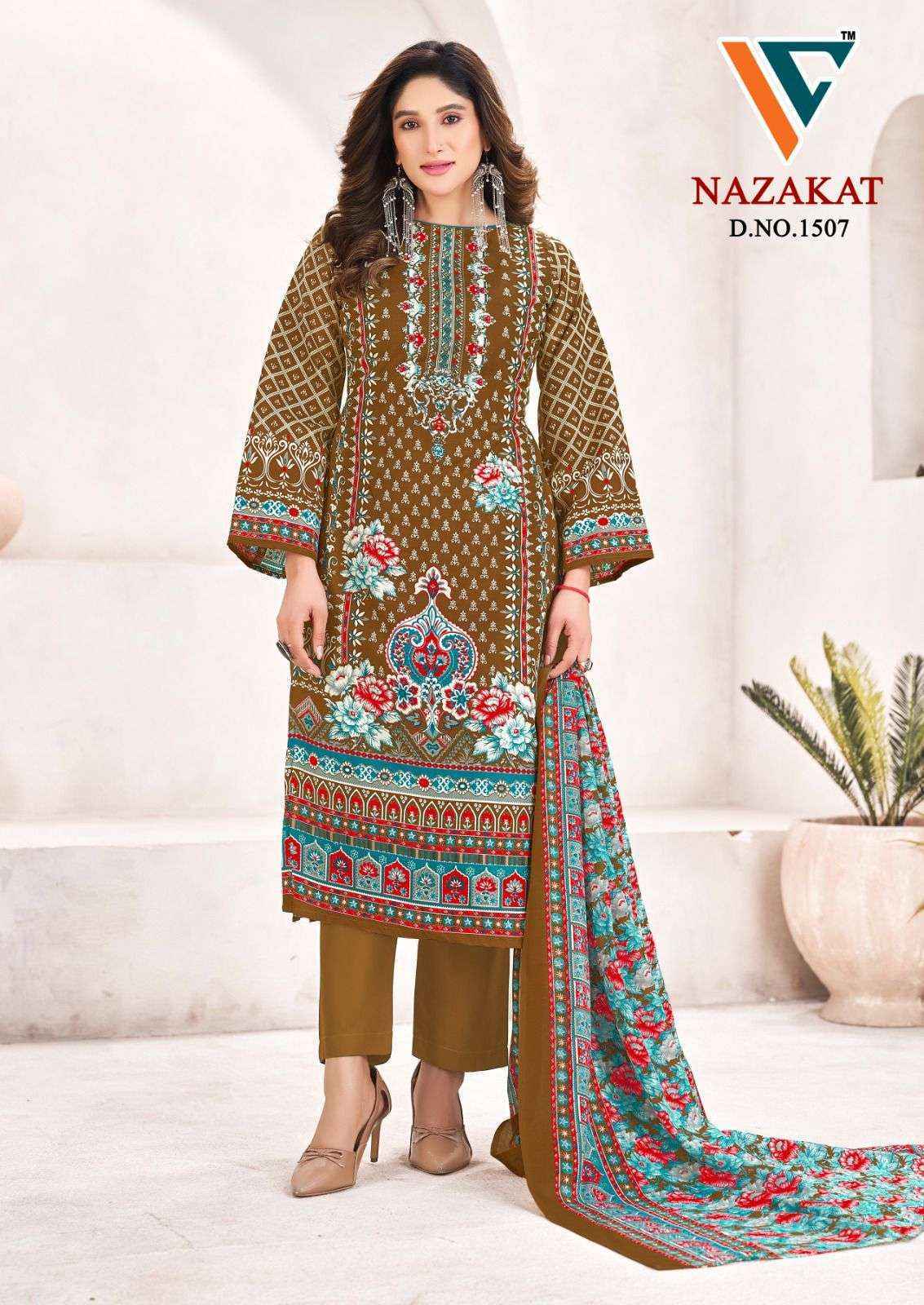 Vandana Creation Nazakat Vol-15 Cotton Dress Material (8 pcs Catalogue)