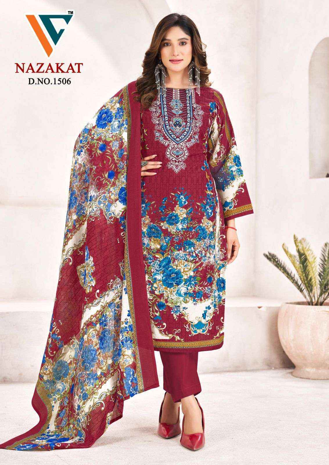 Vandana Creation Nazakat Vol-15 Cotton Dress Material (8 pcs Catalogue)