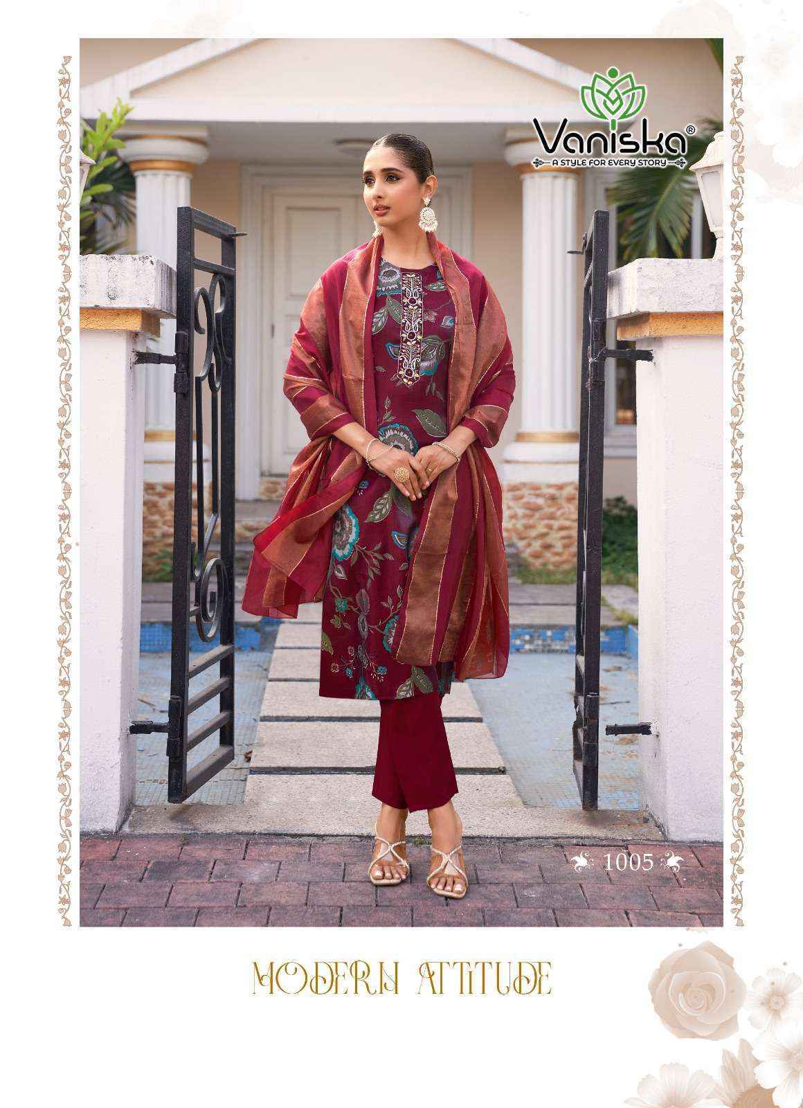 Vaniska Fashion Trendy Touch Vol-1 SilkReadymade Suit (8 pcs Catalogue)