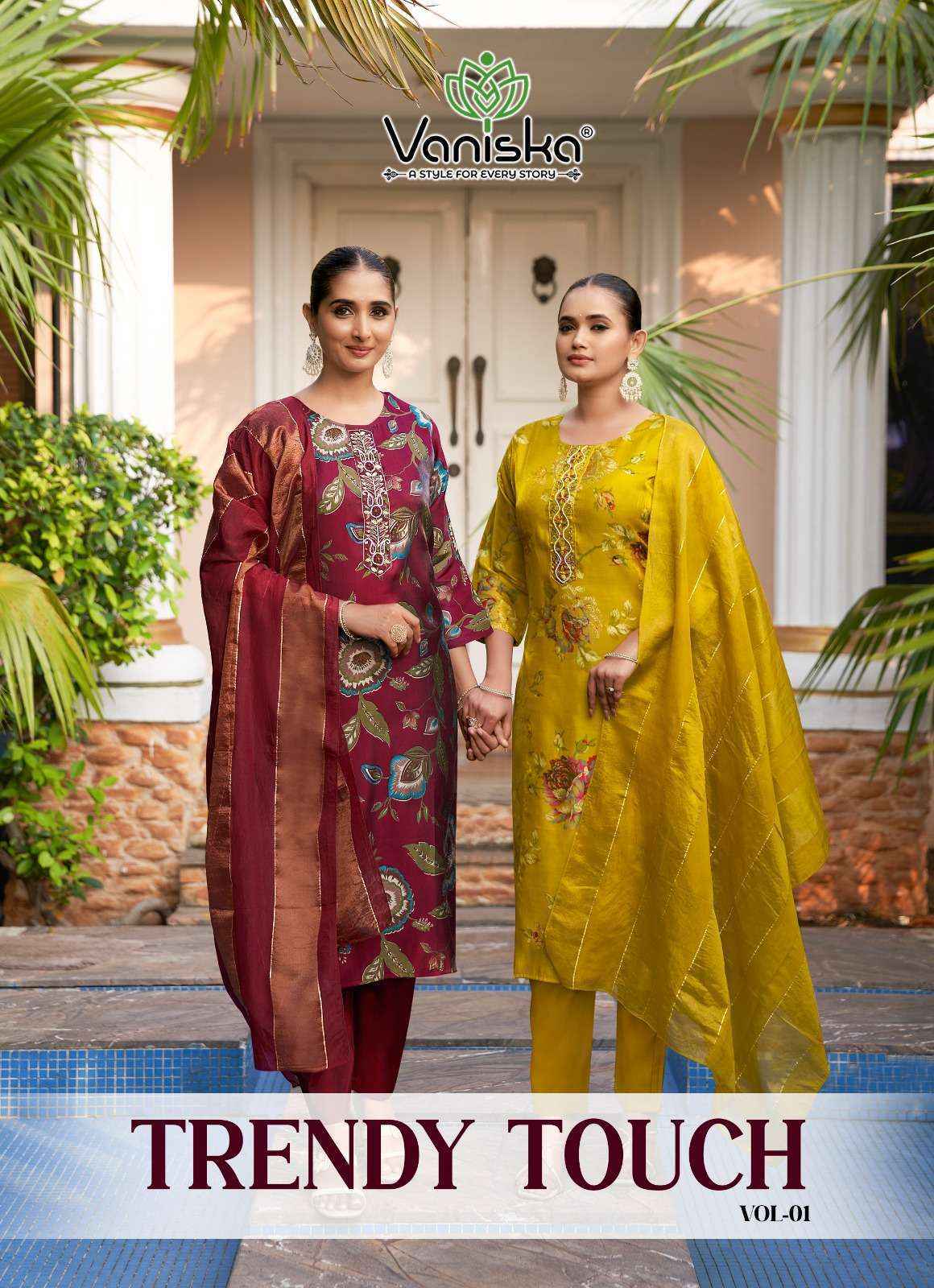 Vaniska Fashion Trendy Touch Vol-1 SilkReadymade Suit (8 pcs Catalogue)