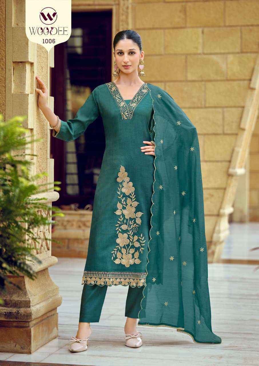 Woodee Aavani Viscose Readymade Suit (6 pcs atalogue)