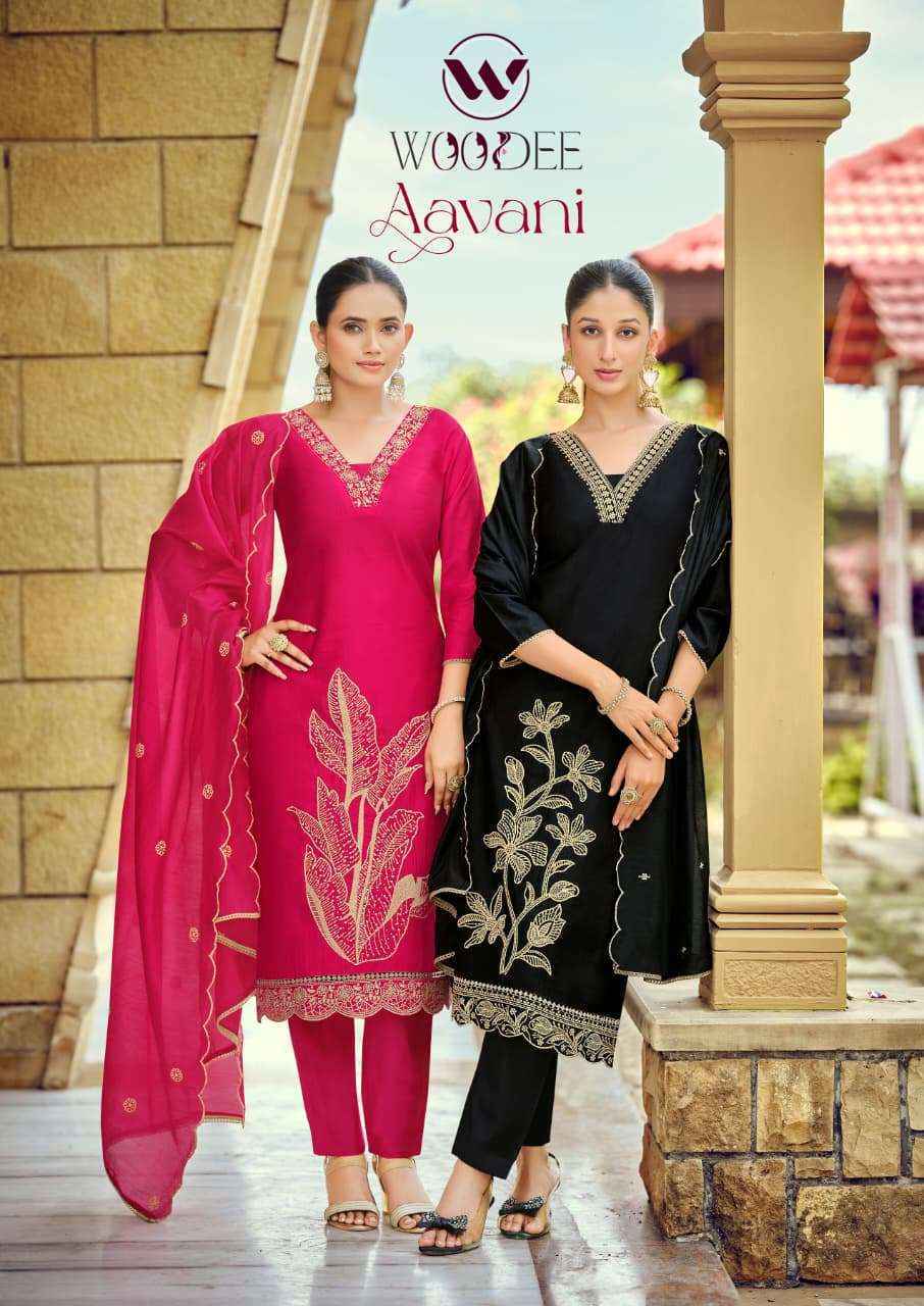 Woodee Aavani Viscose Readymade Suit (6 pcs atalogue)