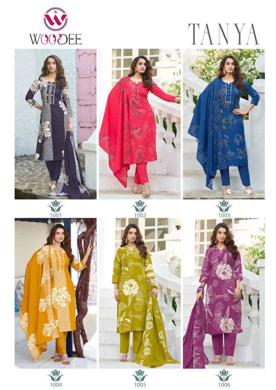 Woodee Tanya Viscose Readymade Suit (6 pcs catalogue)