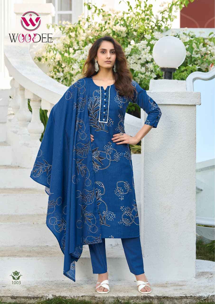 Woodee Tanya Viscose Readymade Suit (6 pcs catalogue)