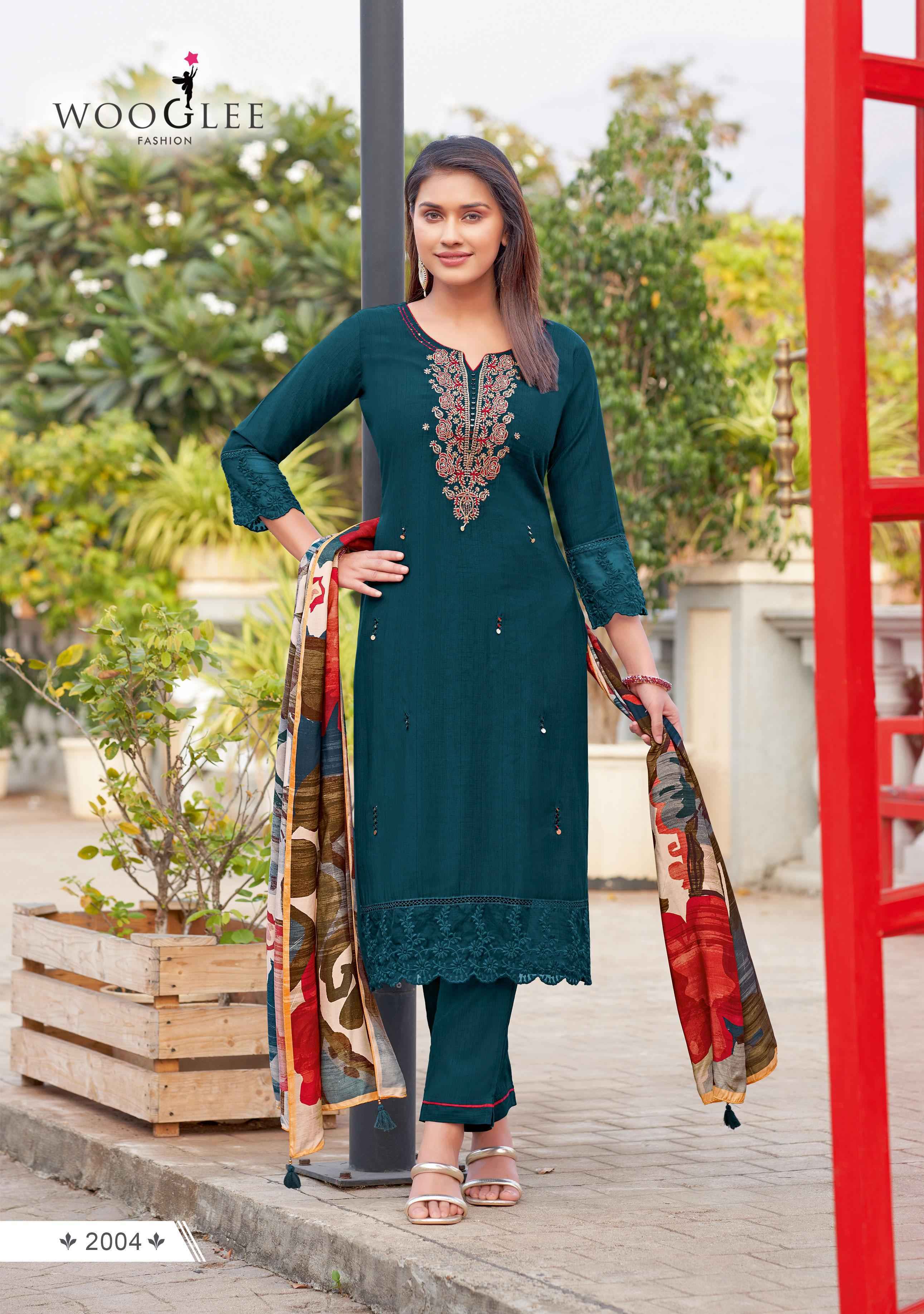Wooglee Ehsaas Viscose Readymade Suit (6 pcs Catalogue)