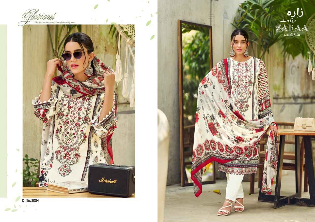 Zaraa Hafsa Vol-3 French Crep Dress Material (8 pcs Catalogue)