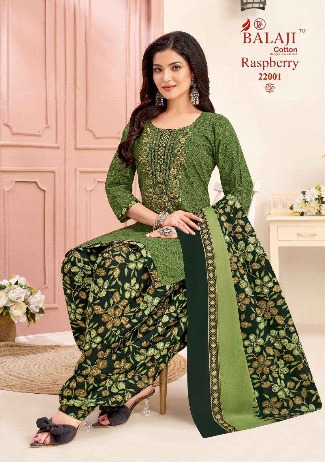 Balaji Raspberry Vol-22 Cotton Dress Material (12 pcs Catalogue)