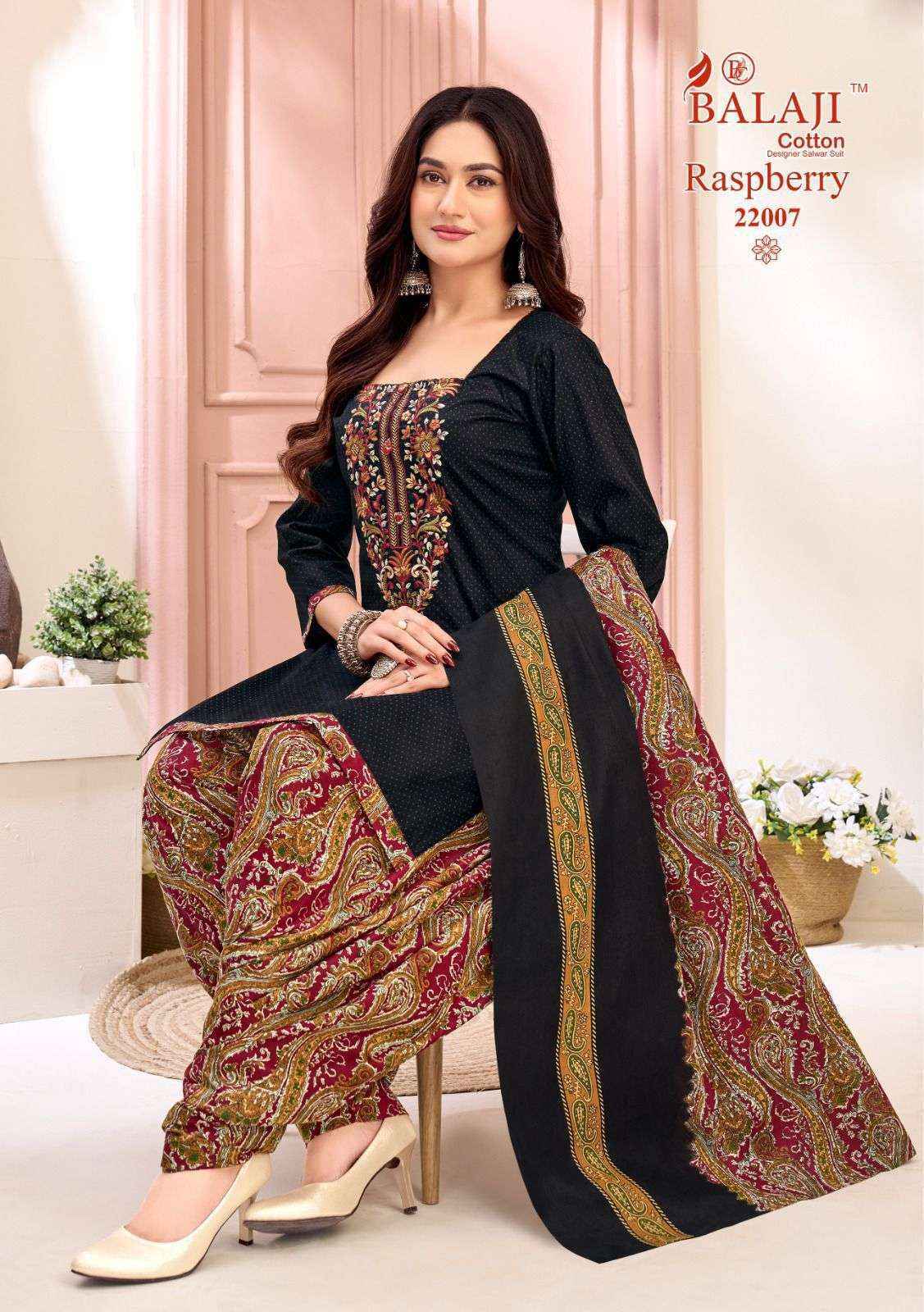 Balaji Raspberry Vol-22 Cotton Dress Material (12 pcs Catalogue)