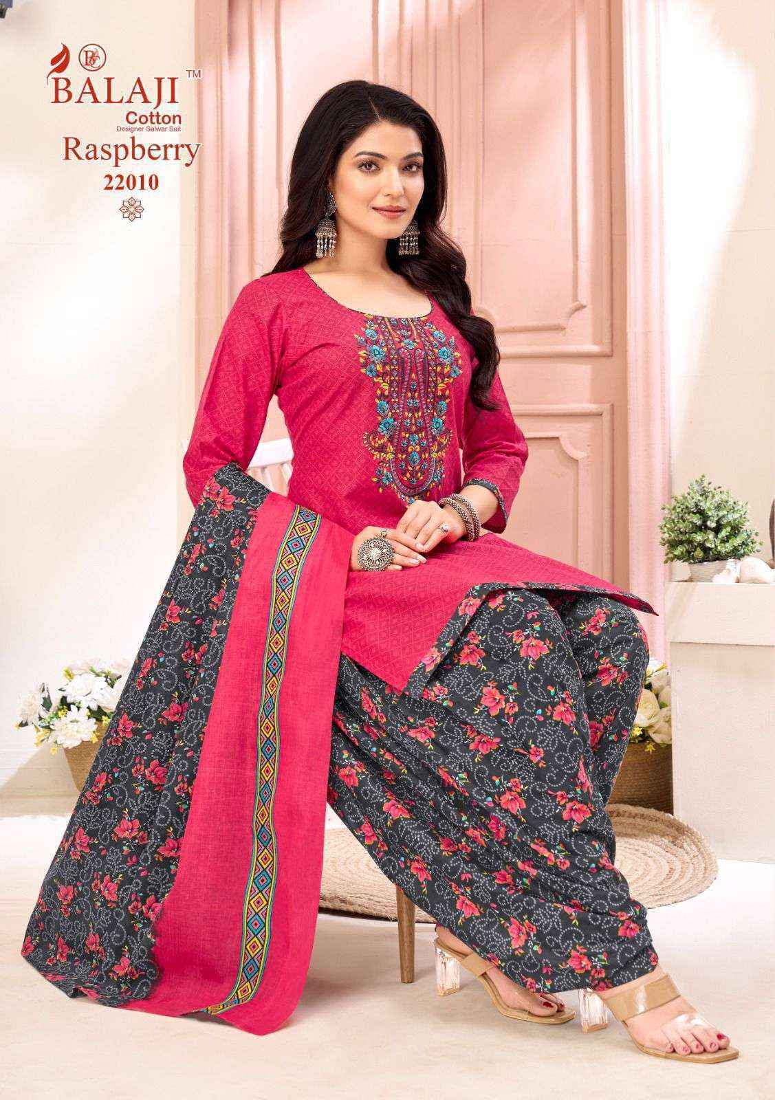 Balaji Raspberry Vol-22 Cotton Dress Material (12 pcs Catalogue)