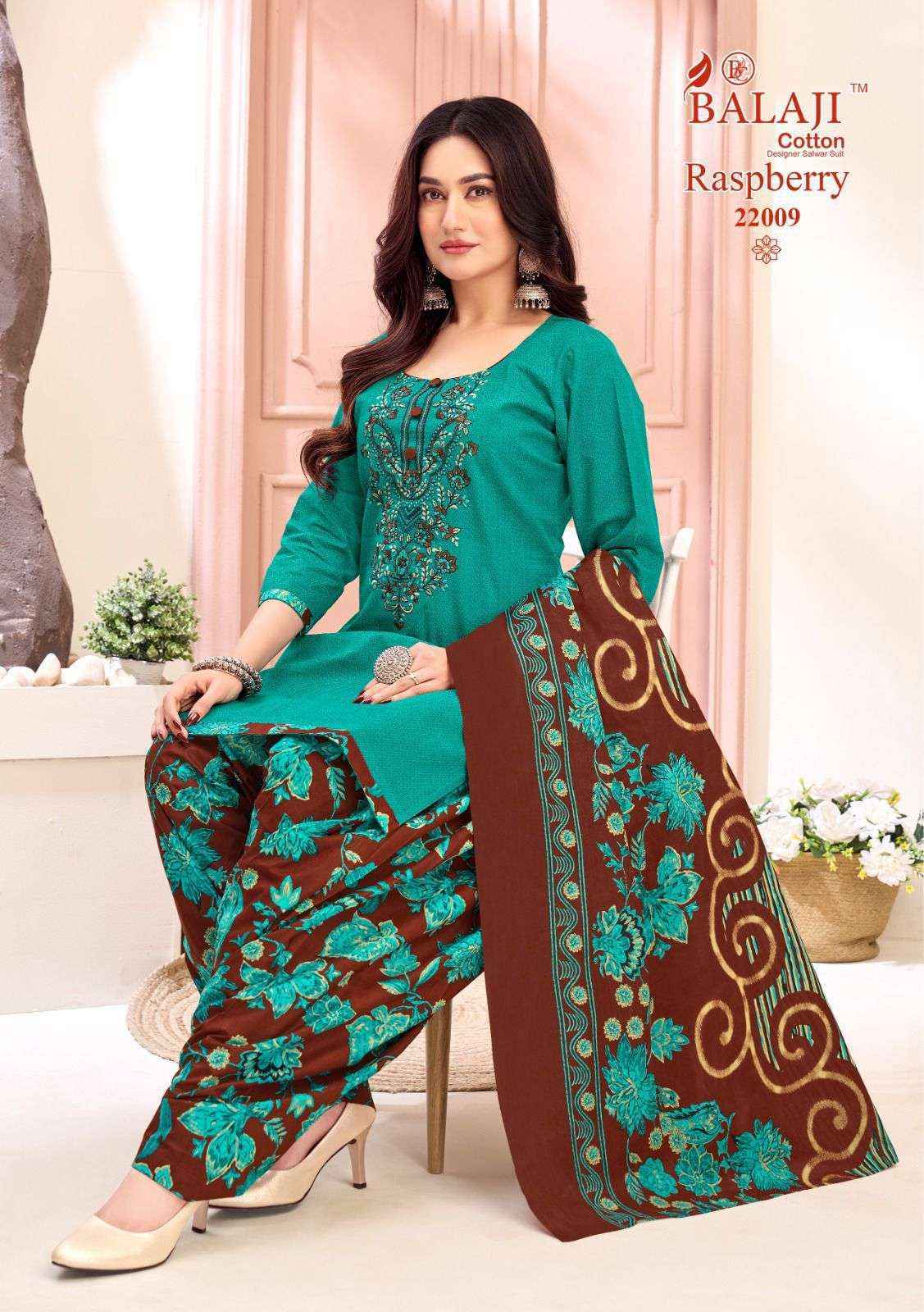 Balaji Raspberry Vol-22 Cotton Dress Material (12 pcs Catalogue)