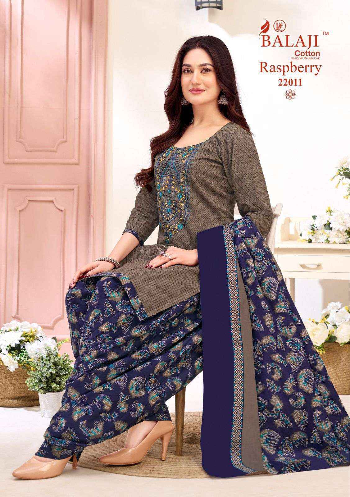 Balaji Raspberry Vol-22 Cotton Dress Material (12 pcs Catalogue)