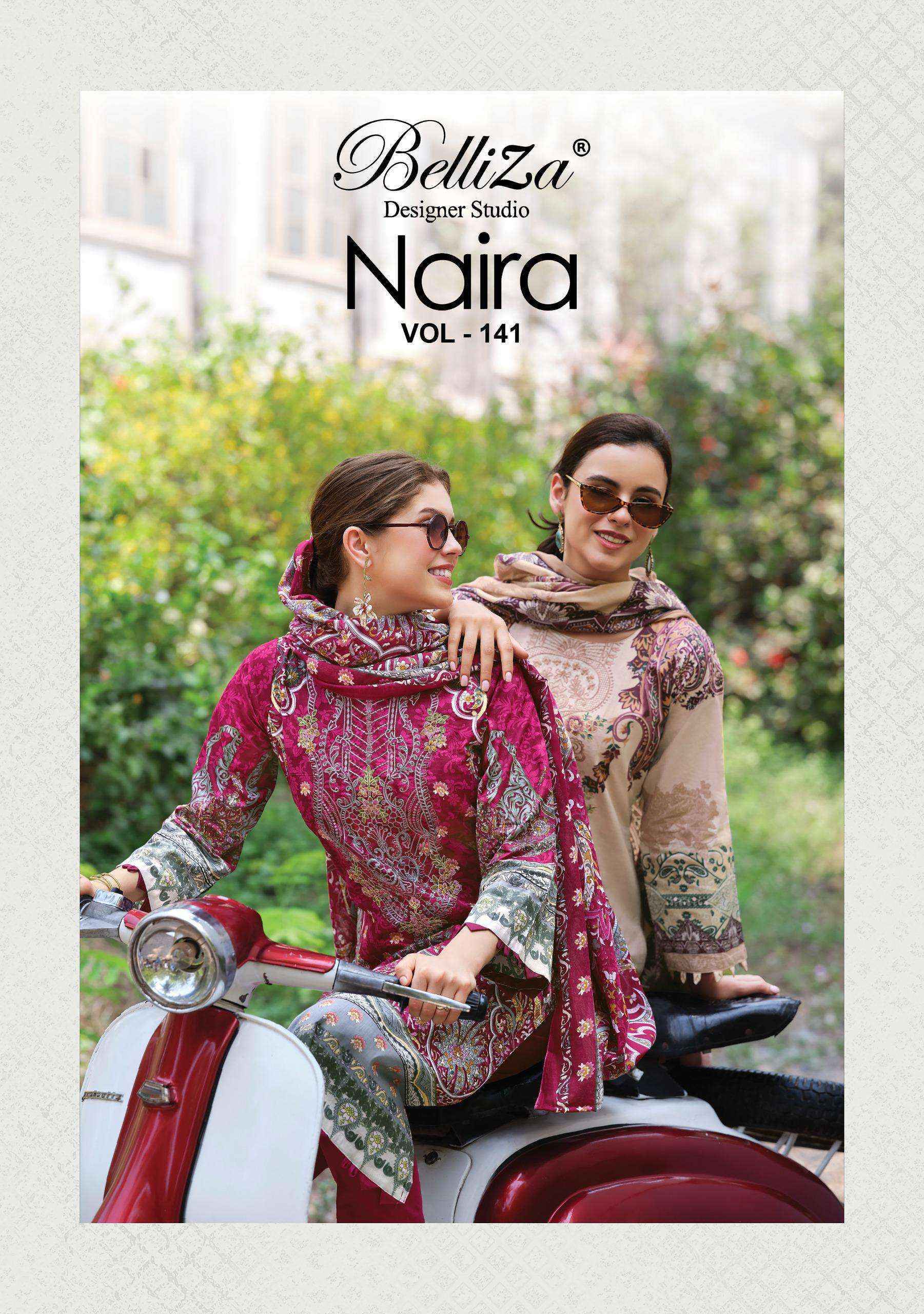 Belliza Naira Vol-141 Cotton Dress Material (8 pcs Cataloge)