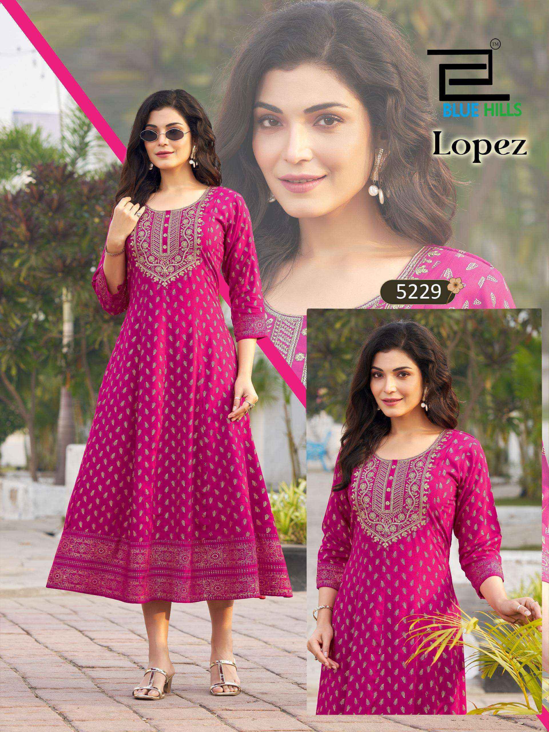 Blue Hills Lopez Rayon Gown 6 pcs Catalogue