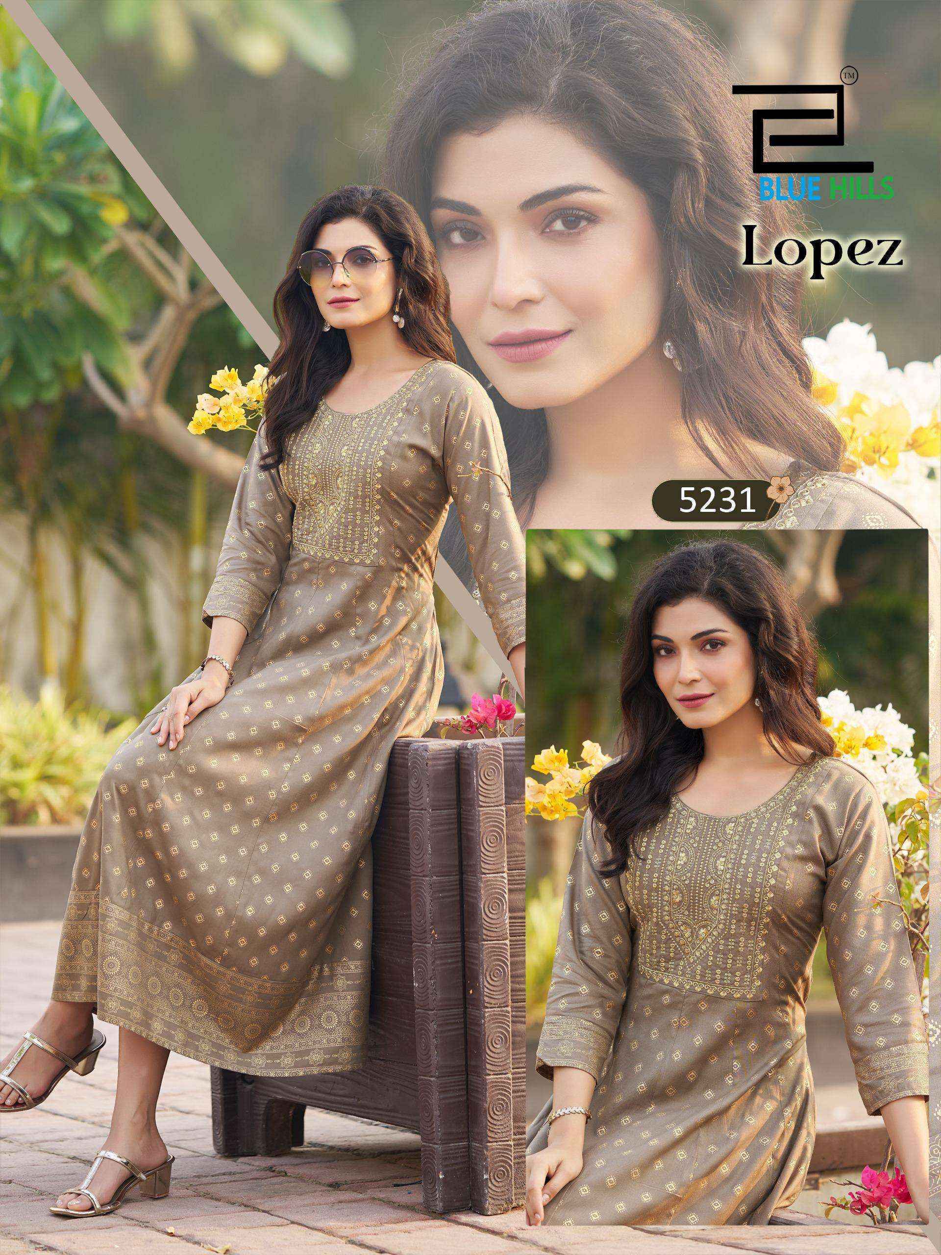 Blue Hills Lopez Rayon Gown 6 pcs Catalogue
