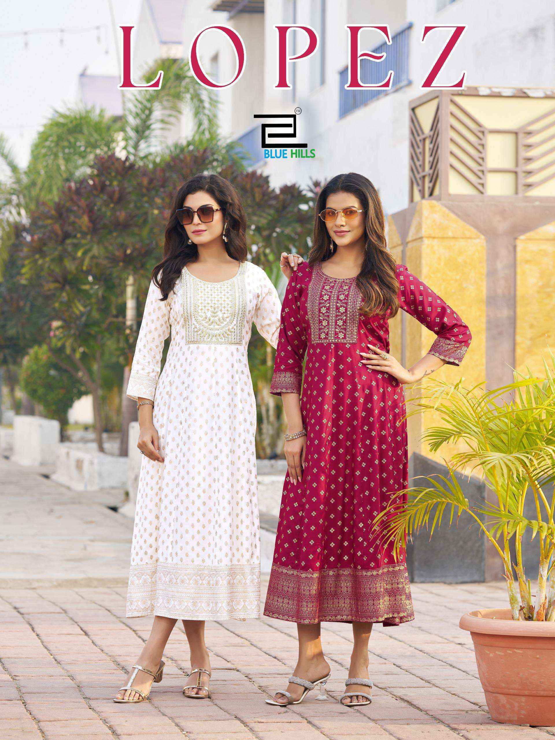 Blue Hills Lopez Rayon Gown 6 pcs Catalogue