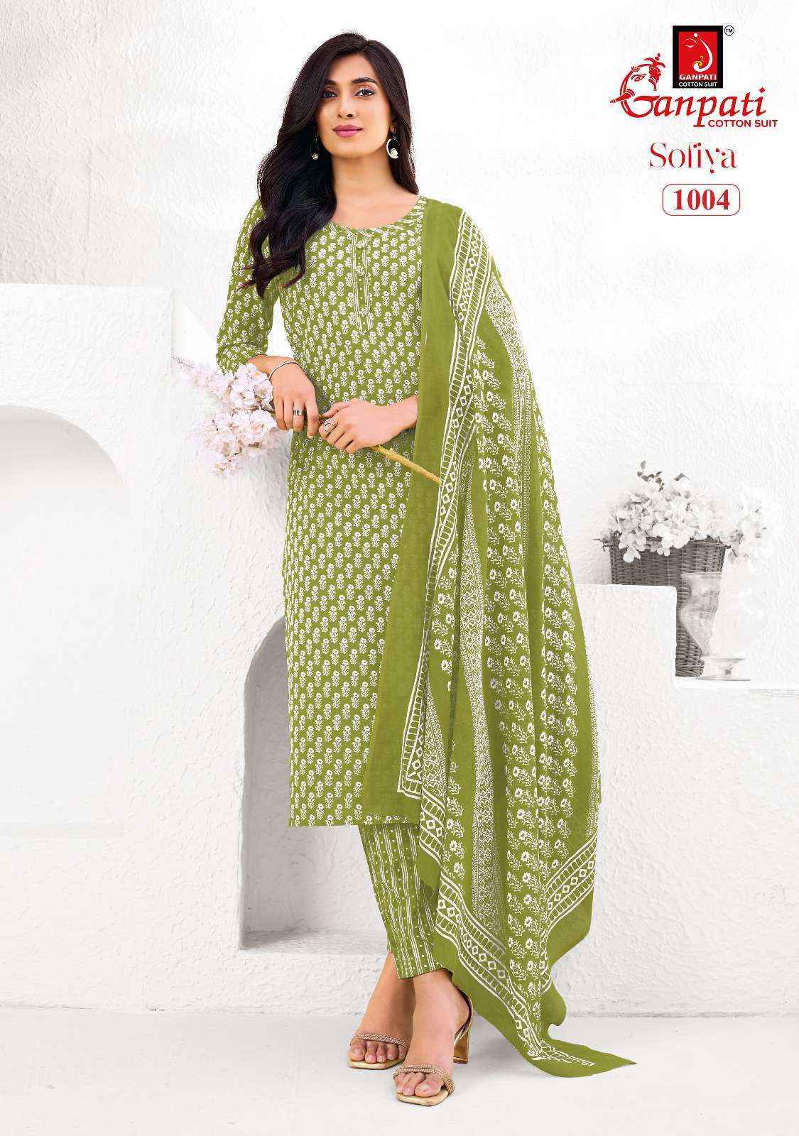 Ganpati Sofiya Vol-1 Cotton Dress Material (12 pcs Catalogue)