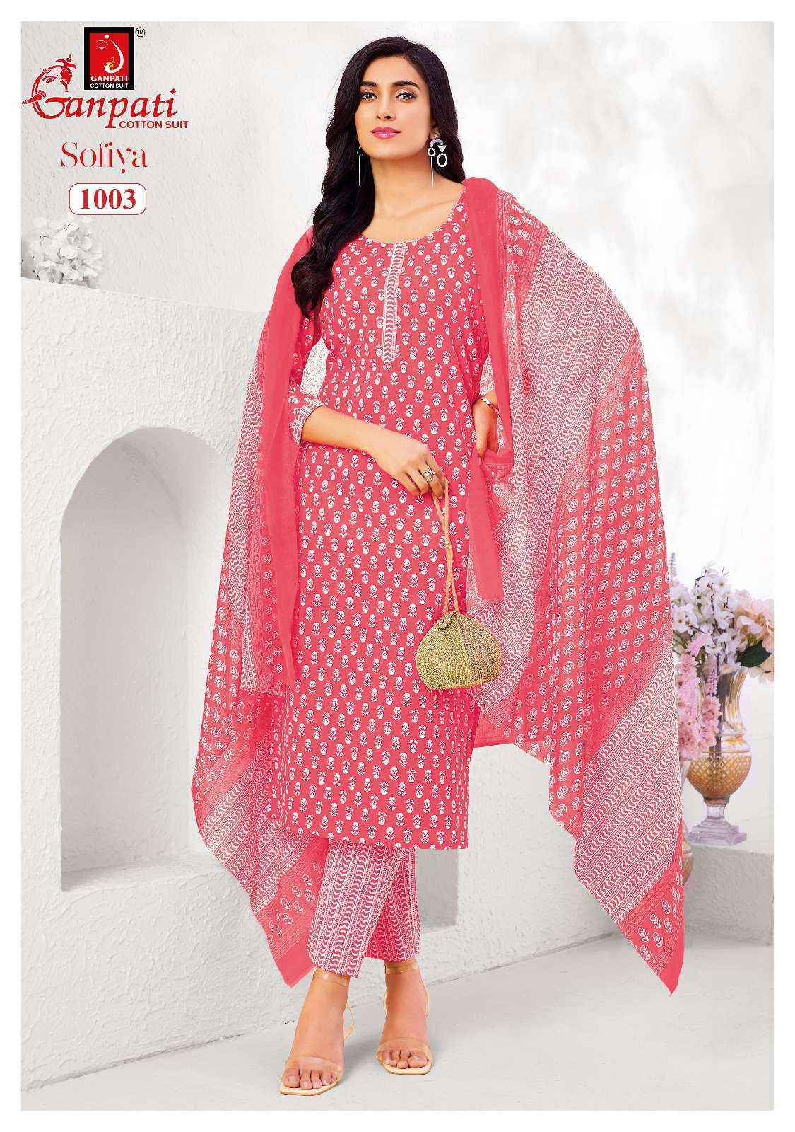 Ganpati Sofiya Vol-1 Cotton Dress Material (12 pcs Catalogue)
