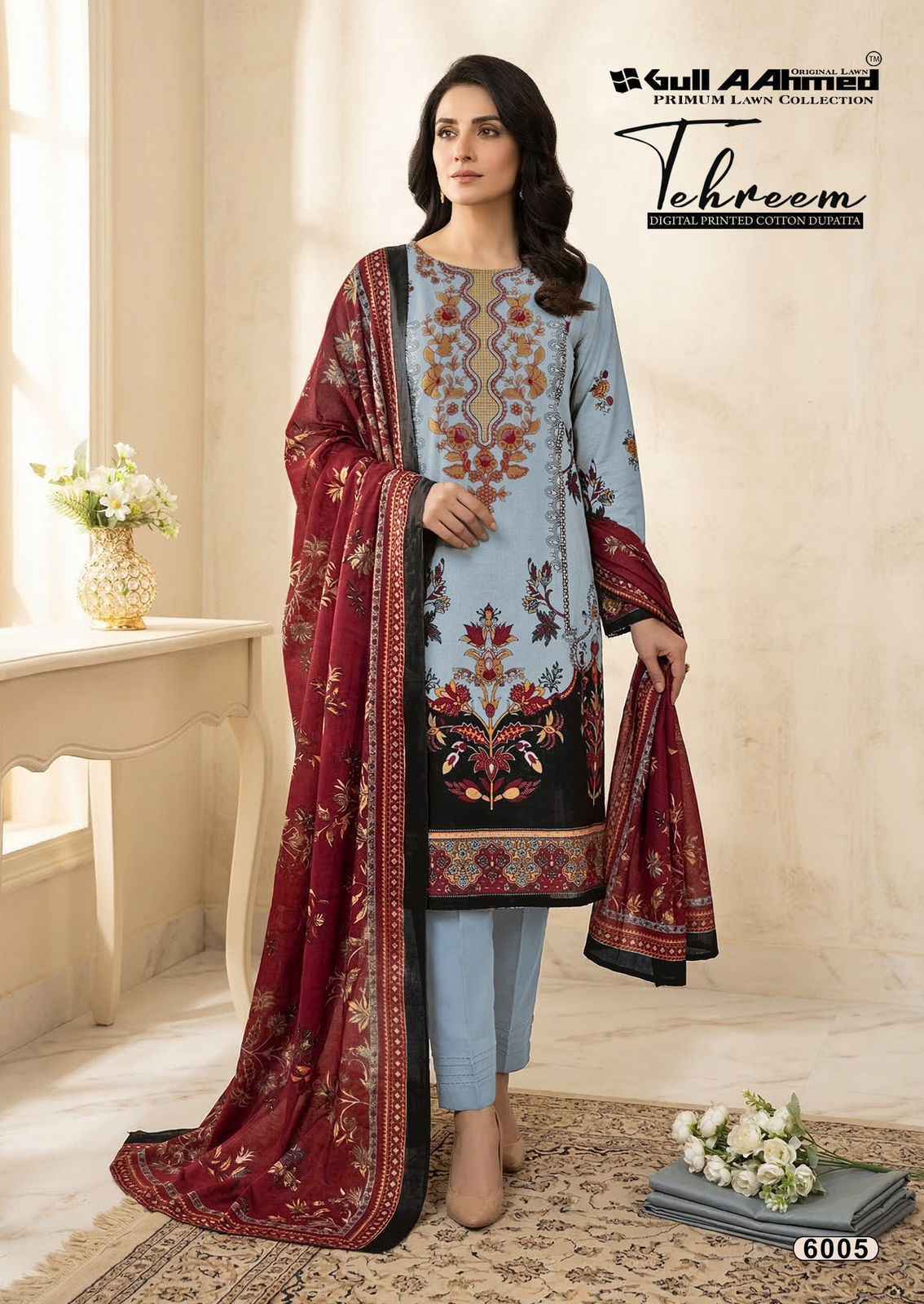 Gull Ahmed Tehreem Vol-6 Cambridge Cotton Dress Material (6 Pc Catalouge)