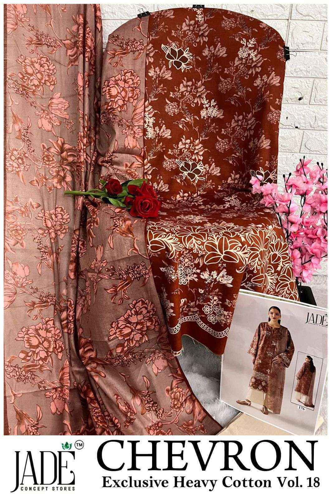 Jade Chevron Vol-18 Cotton Dress Material (6 Pc Catalog)