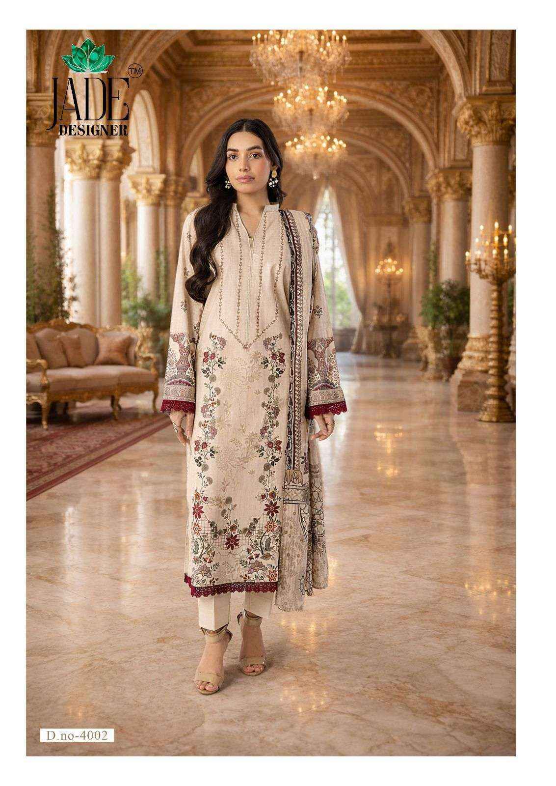 Jade Noor Ahmed Vol 4 Lawn Cotton Dress Material 6 pcs Catalogue