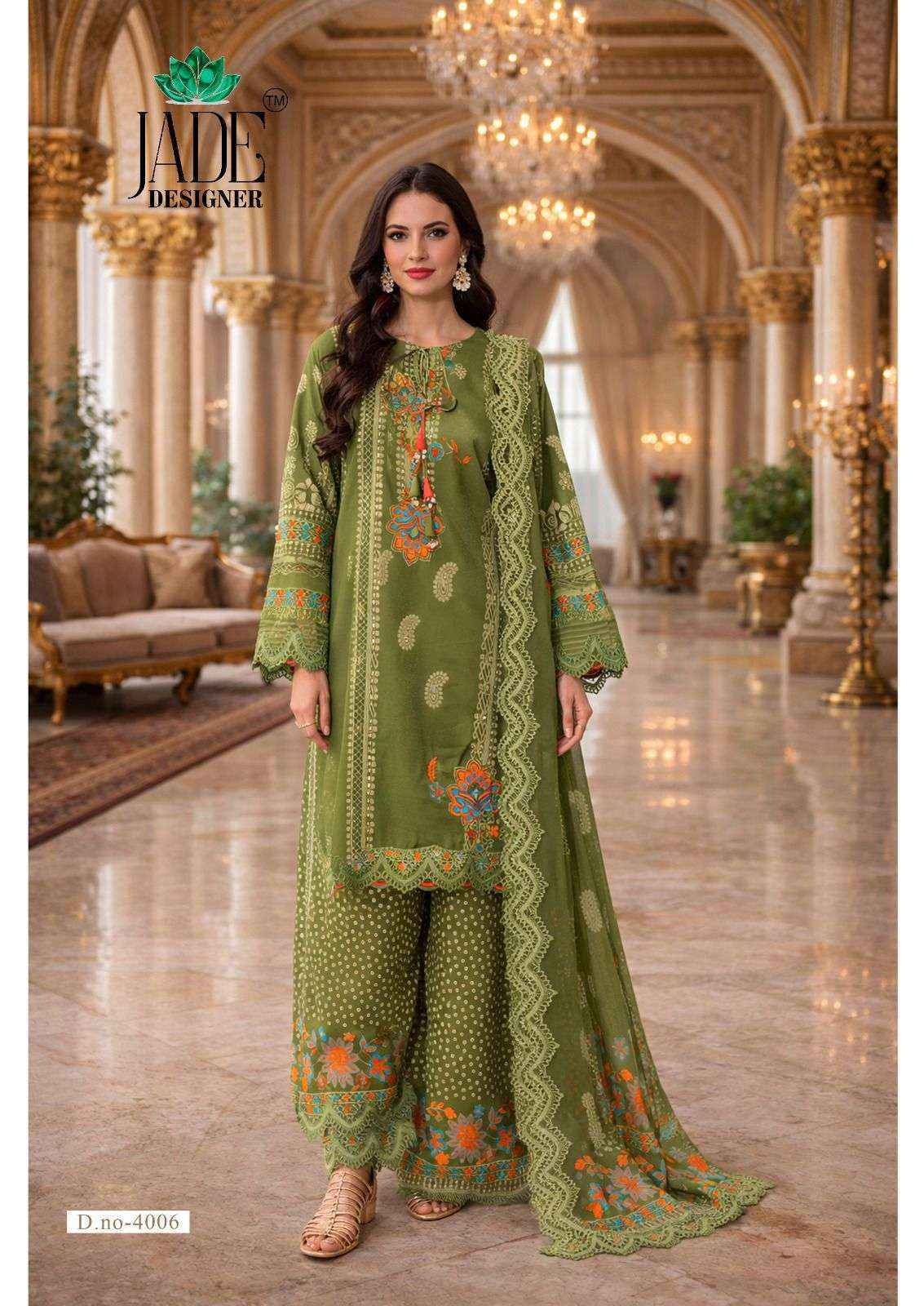 Jade Noor Ahmed Vol 4 Lawn Cotton Dress Material 6 pcs Catalogue