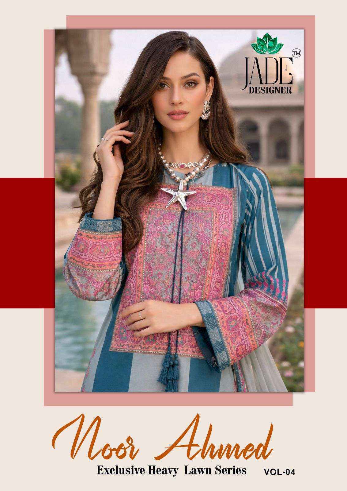 Jade Noor Ahmed Vol-4 Readymade Lawn Cotton Dress (6 pcs Catalogue)