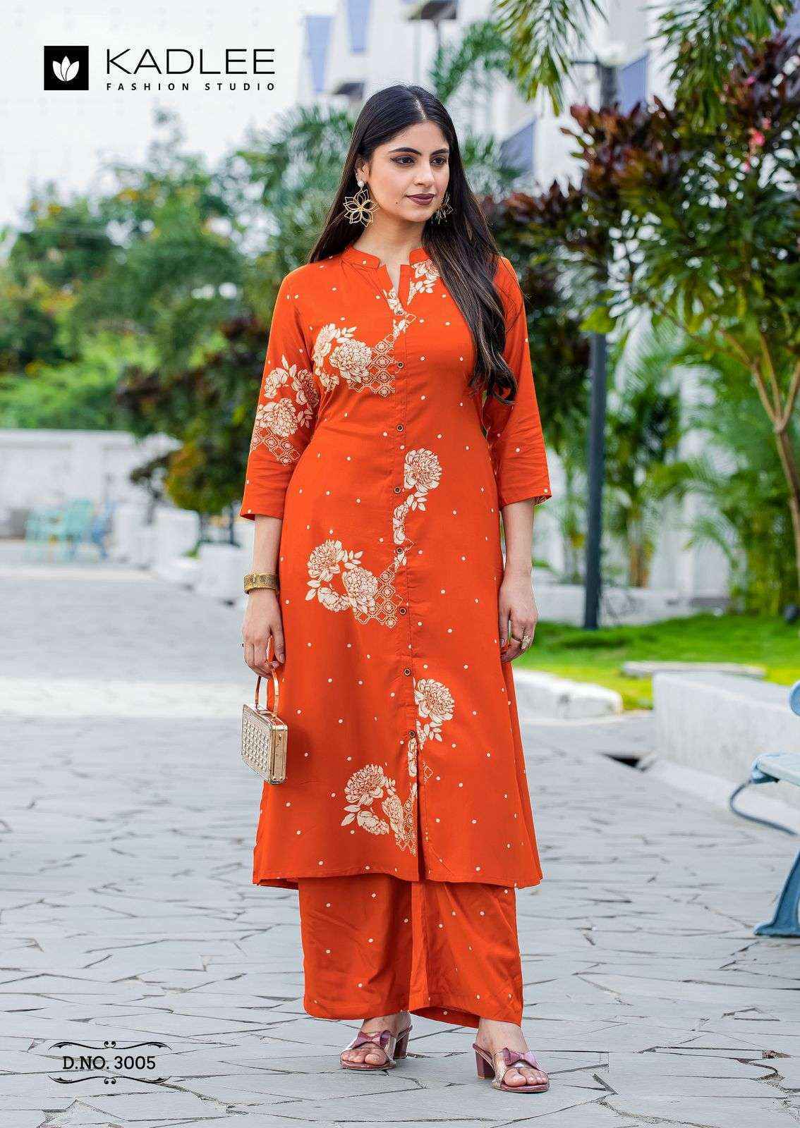 Kadlee Karnaee Rayon Kurti With Bottom 6 pcs Catalogue