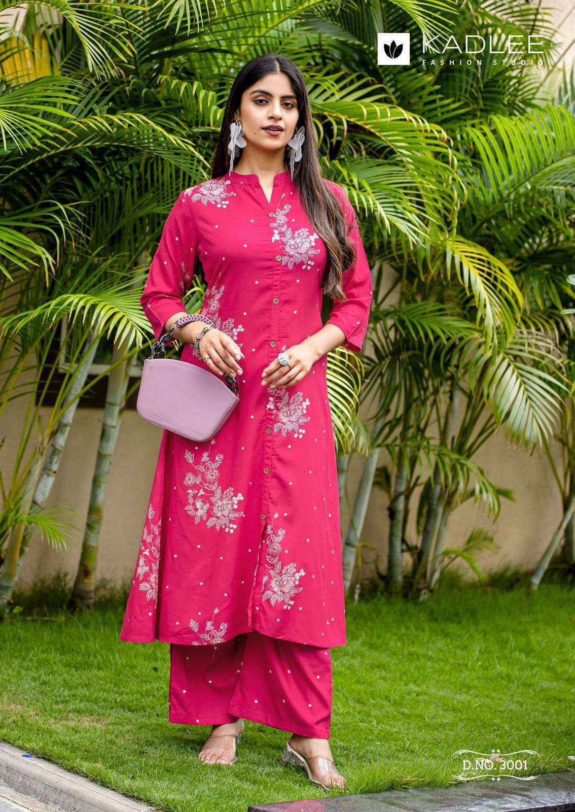 Kadlee Karnaee Rayon Kurti With Bottom 6 pcs Catalogue