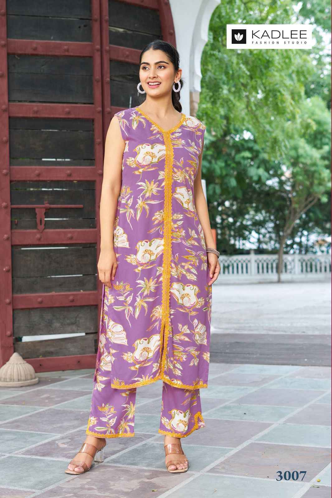 Kadlee Saavi Vol-2 Rayon Co Ord Set (6 pcs Catalogue)