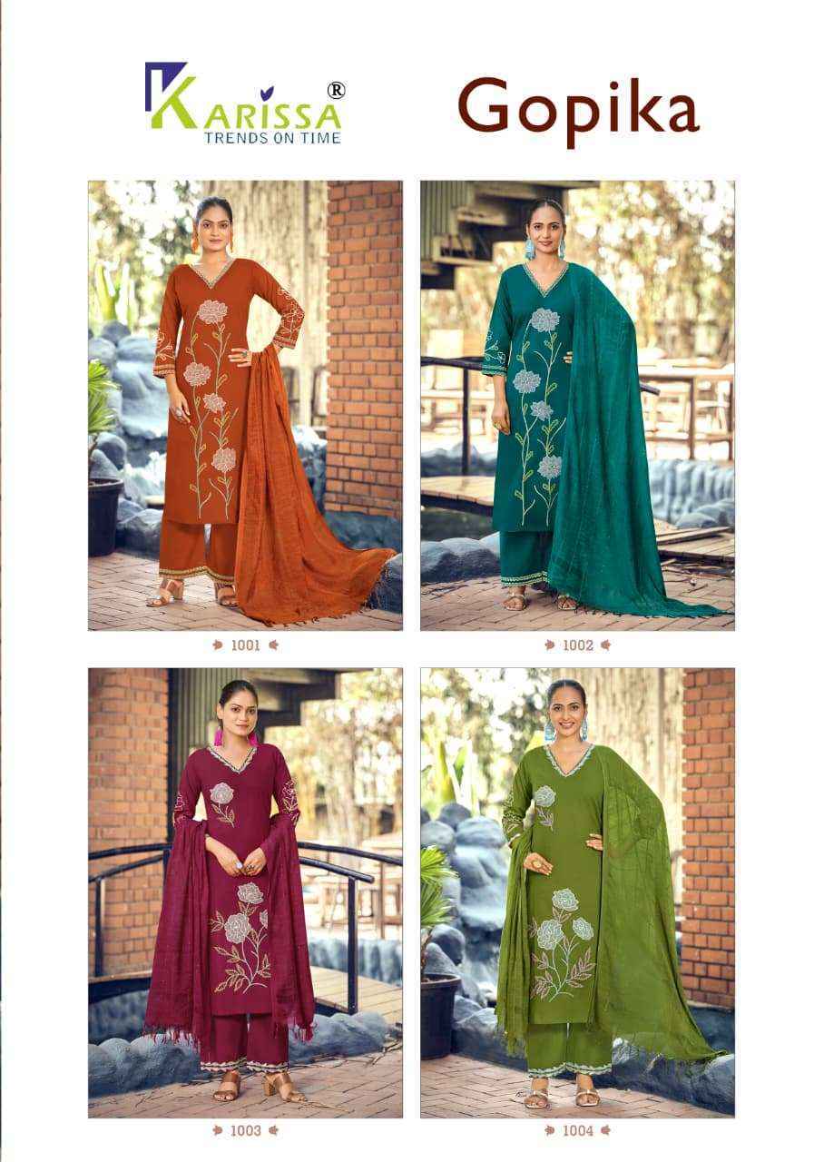 Karissa Gopika Cotton Readymade Suit (4 pcs Catalogue)
