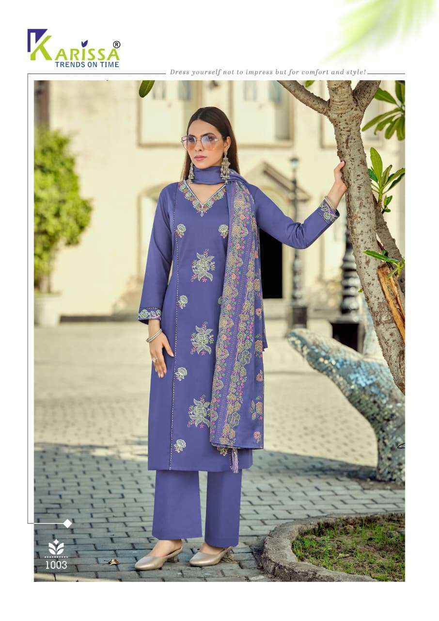 Karissa Sofia Cotton Readymade Suit (4 pcs Catalogue)