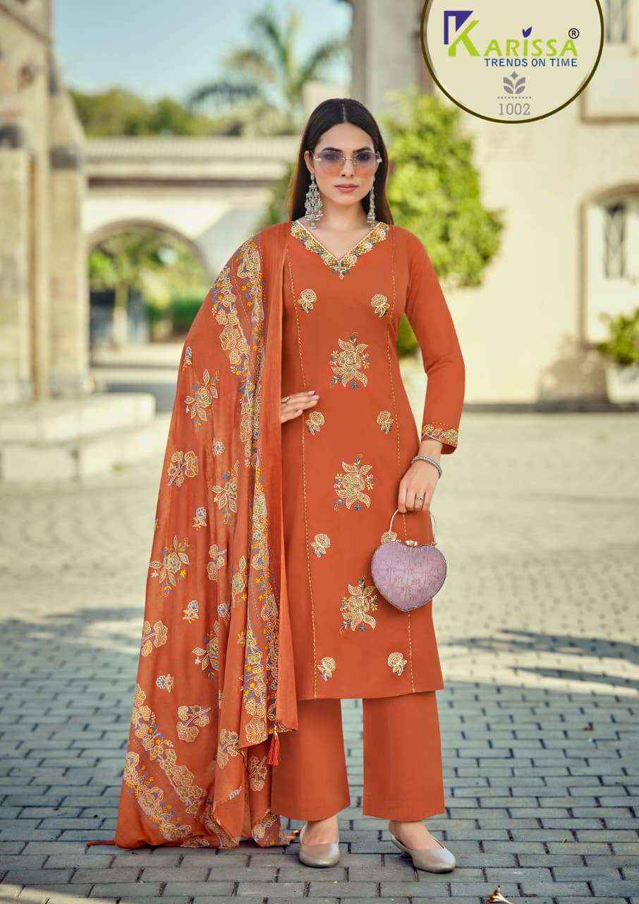 Karissa Sofia Cotton Readymade Suit (4 pcs Catalogue)