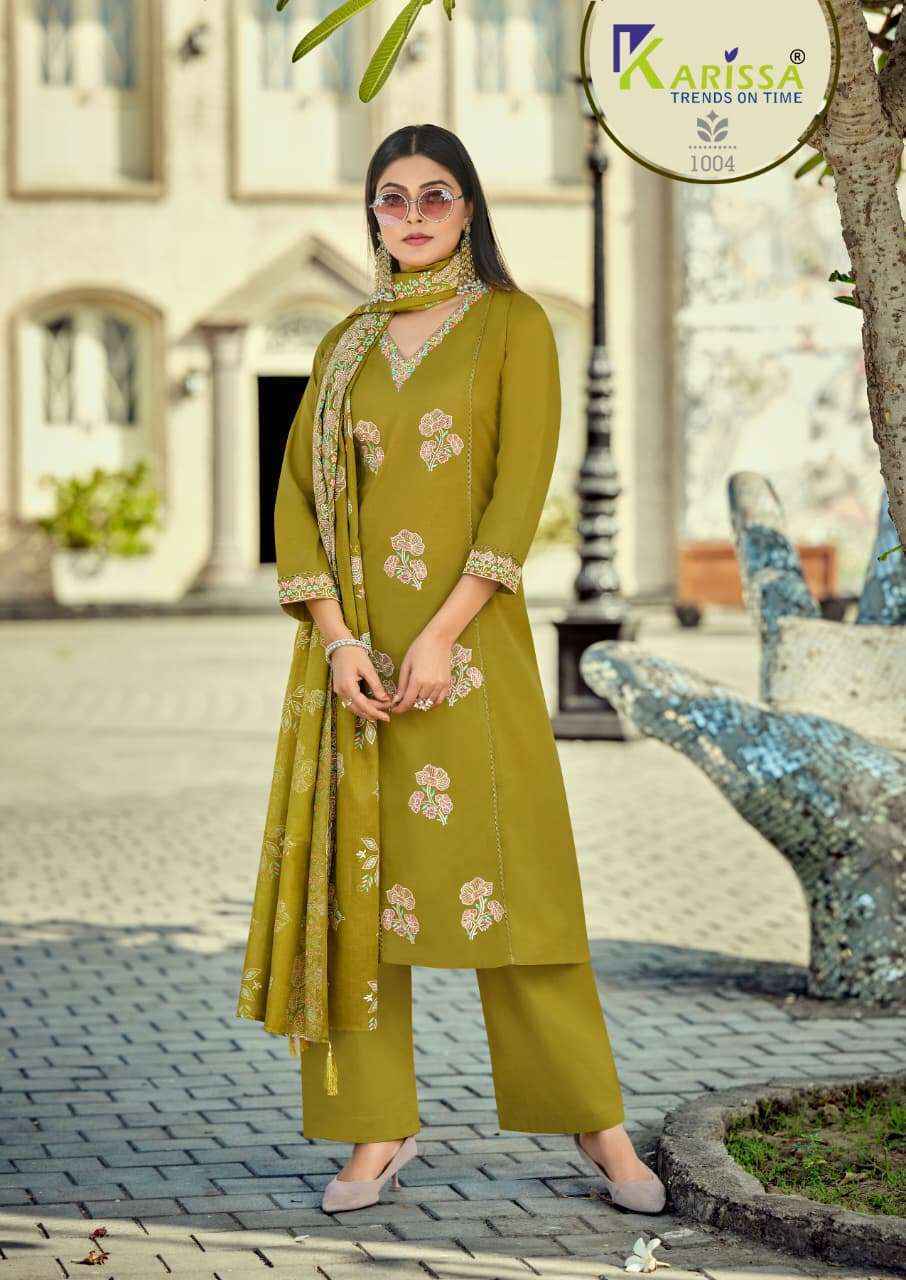 Karissa Sofia Cotton Readymade Suit (4 pcs Catalogue)