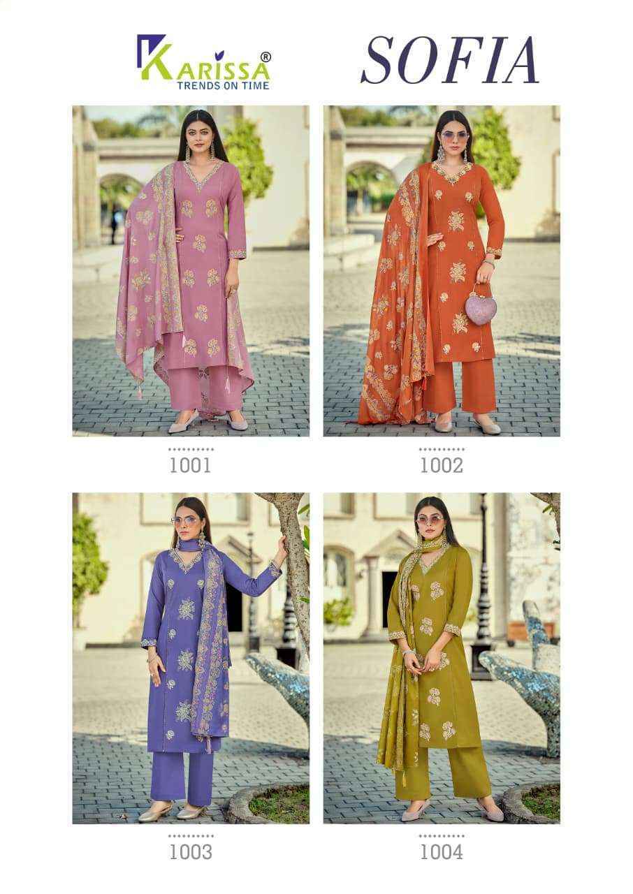 Karissa Sofia Cotton Readymade Suit (4 pcs Catalogue)