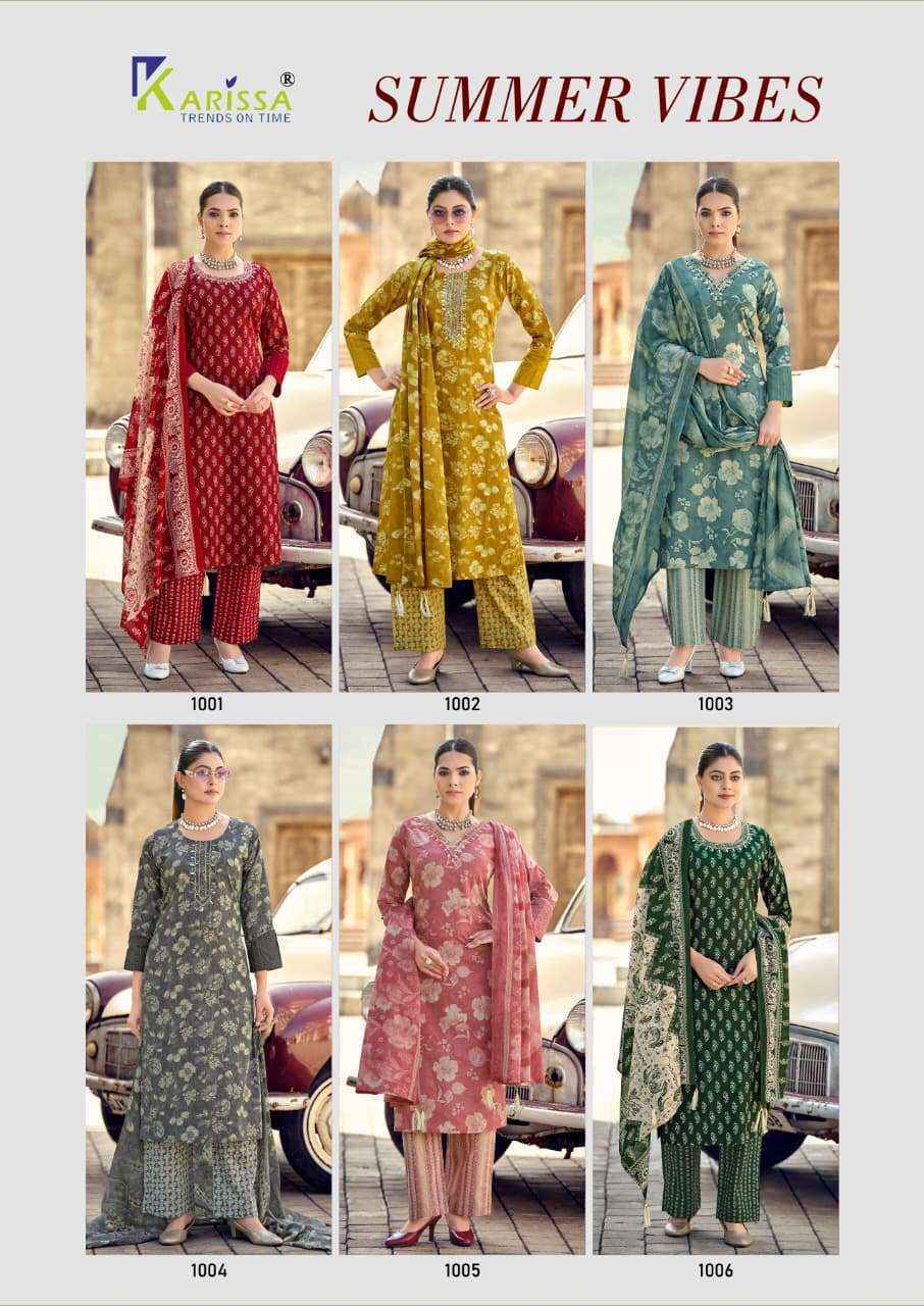 Karissa Summer Vibes Cotton Readymade Suit (6 pcs Catalogue)
