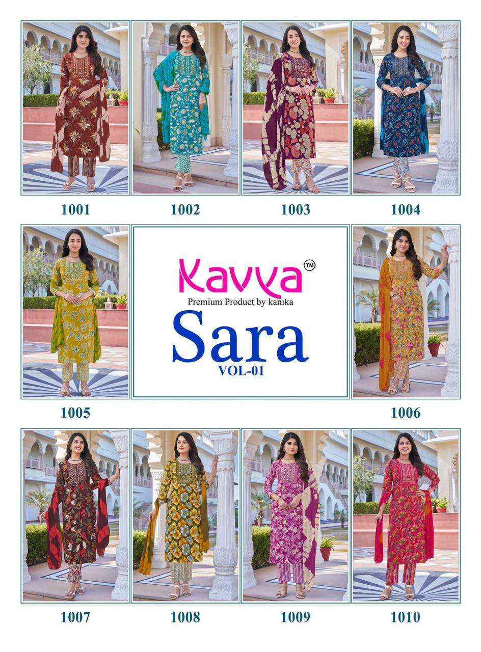 Kavya Sara Vol-1 Capsule Readymade Suit (10 pcs Catalogue)