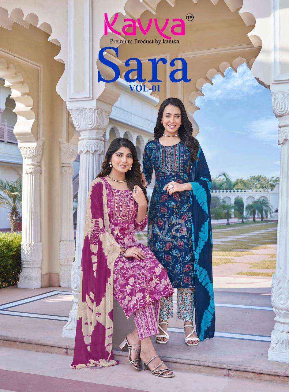 Kavya Sara Vol-1 Capsule Readymade Suit (10 pcs Catalogue)