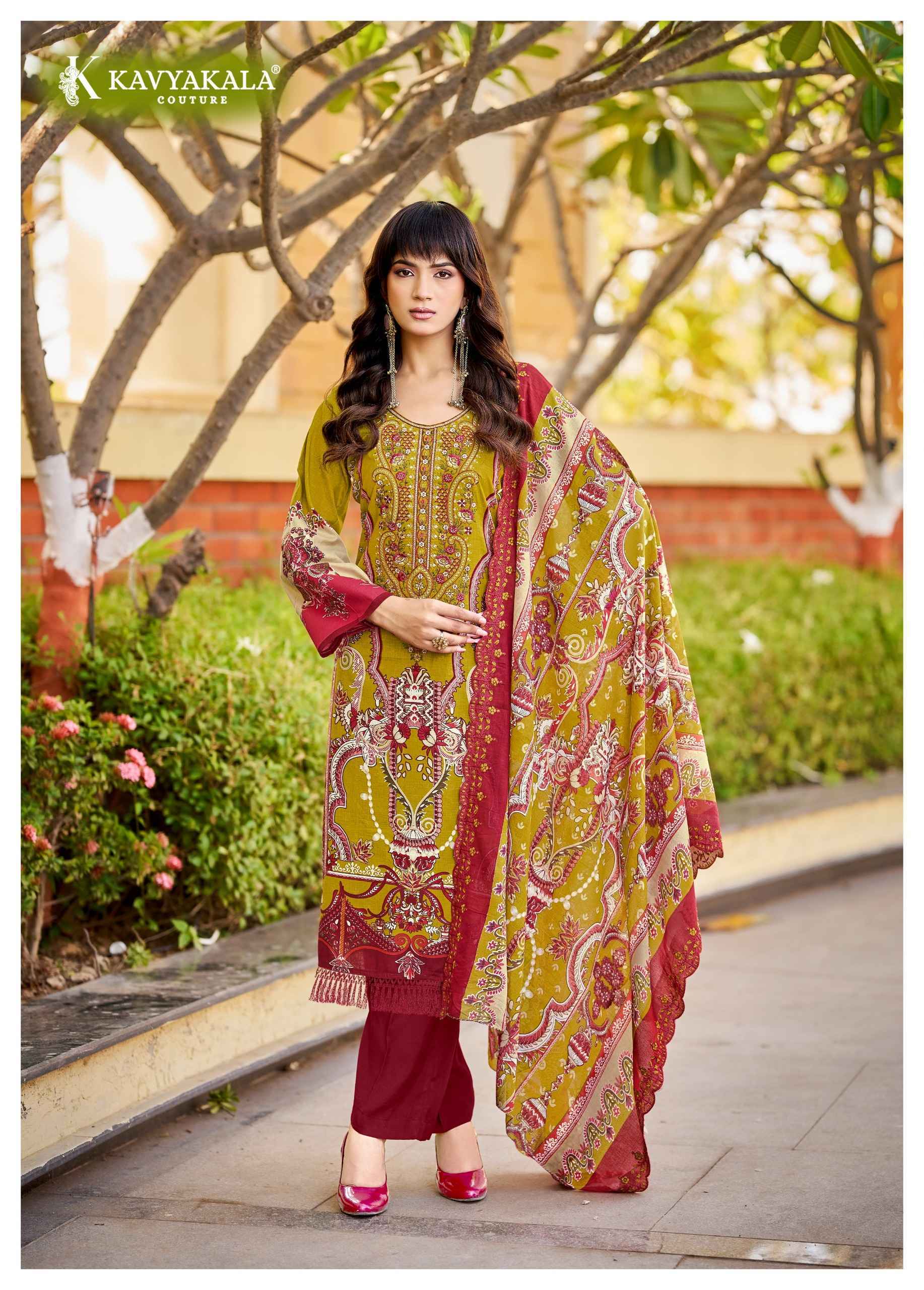 Kavyakala Anarkali Vol-21 Lawn Cotton Dress Material (8 pcs Catalogue)
