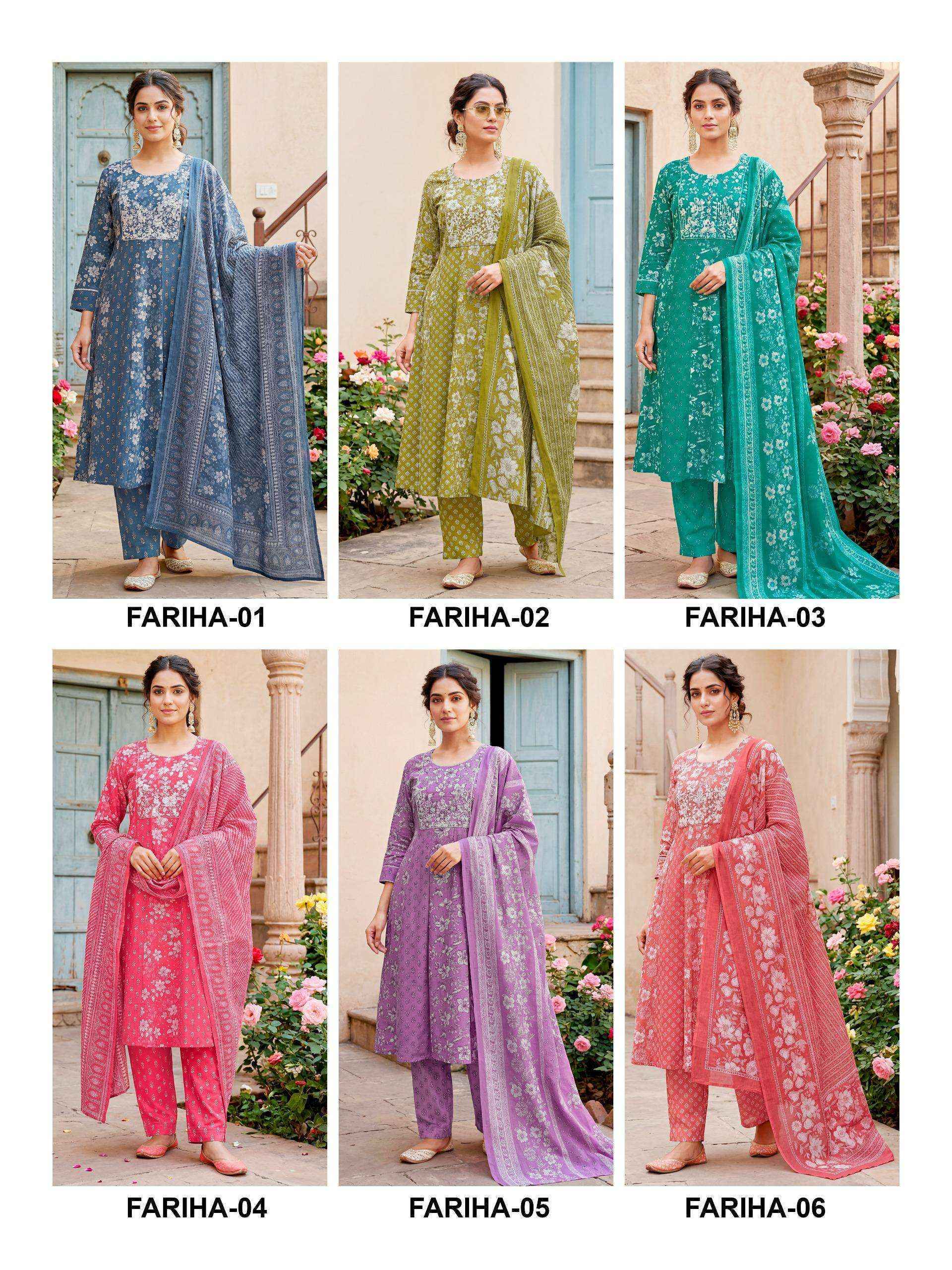 Kaya Fariha Cotton Readymade Suit (6 pcs Catalogue)