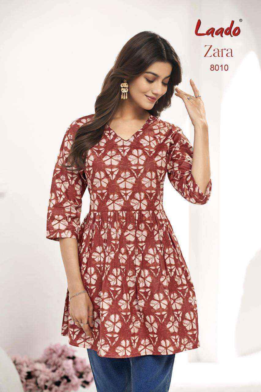 Laado Zara Vol-8 Cotton Kurti (10 pcs Catalogue)