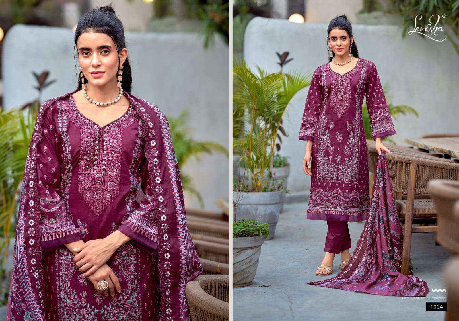 Levisha Needal Wonder Nx Vol-2 Lawn Cotton Dress Material (6 pcs Catalogue)