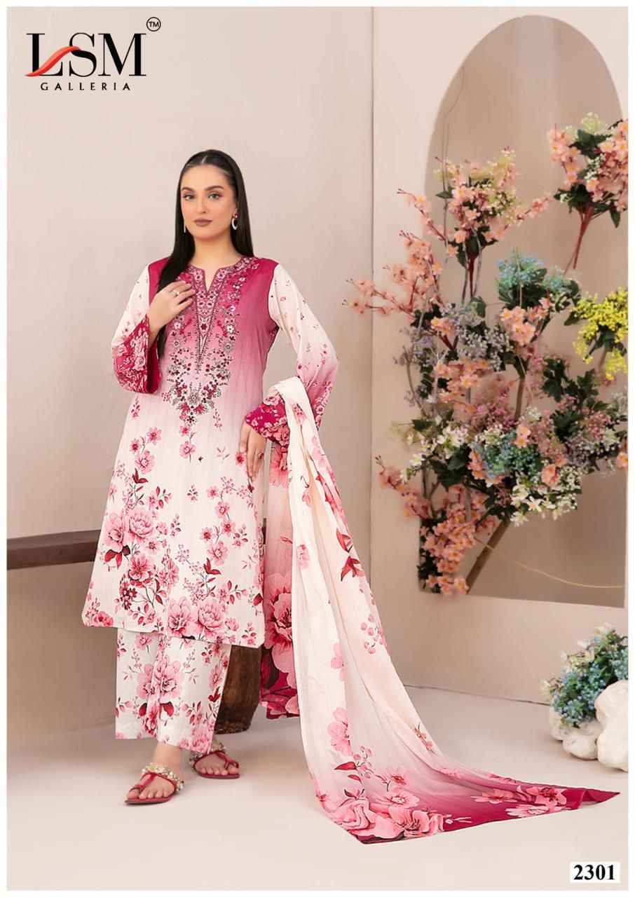 LSM Galleria Parian Dream Vol-23 Lawn Dress Material (6 pcs Catalogue)