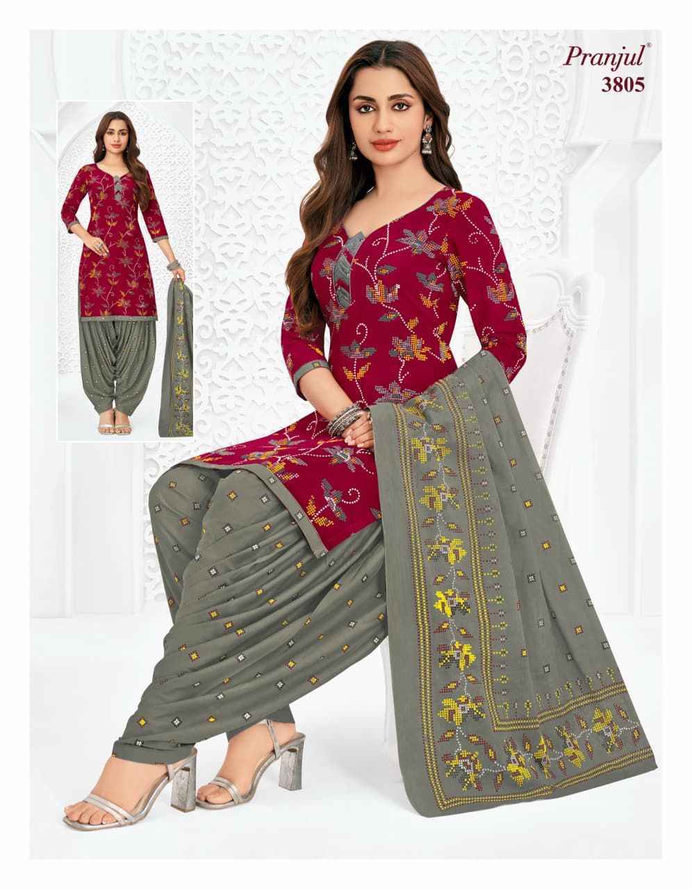 Pranjul Priyanshi Vol-38 Readymade Cotton Dress (36 pcs Catalogue)