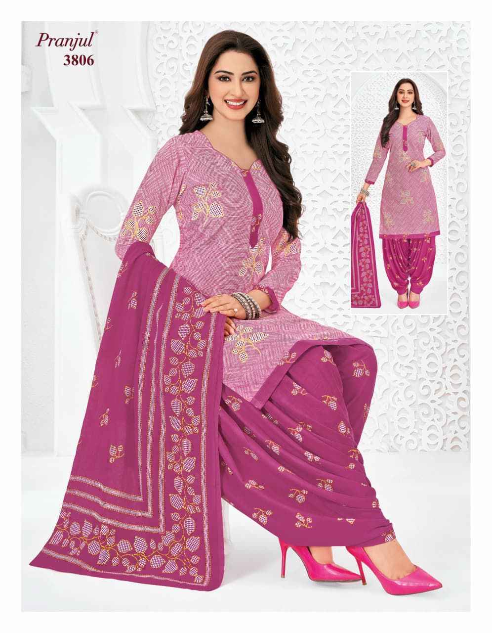 Pranjul Priyanshi Vol-38 Readymade Cotton Dress (36 pcs Catalogue)