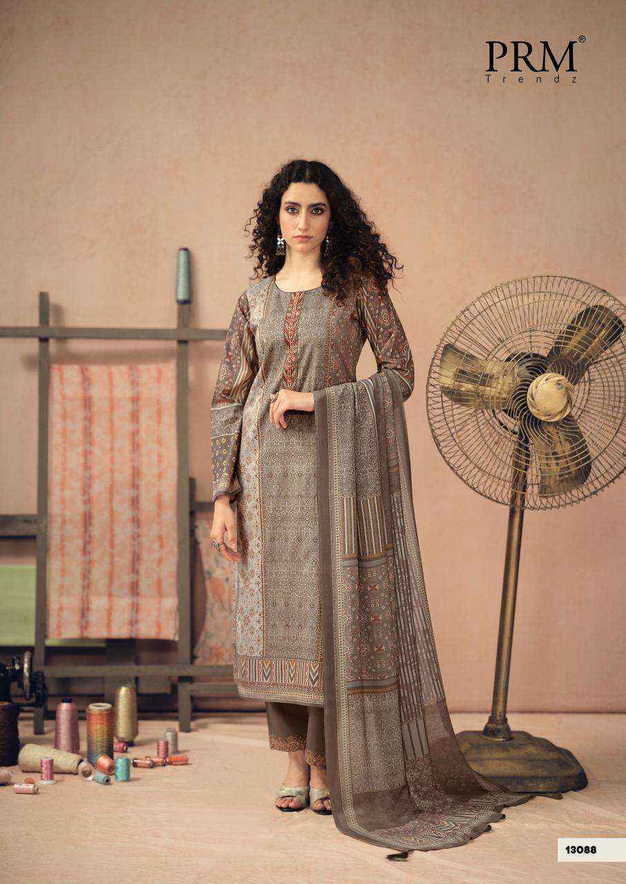 PRM Trendz Rozana Camric Cotton Dress Material (6 pcs Catalogue)