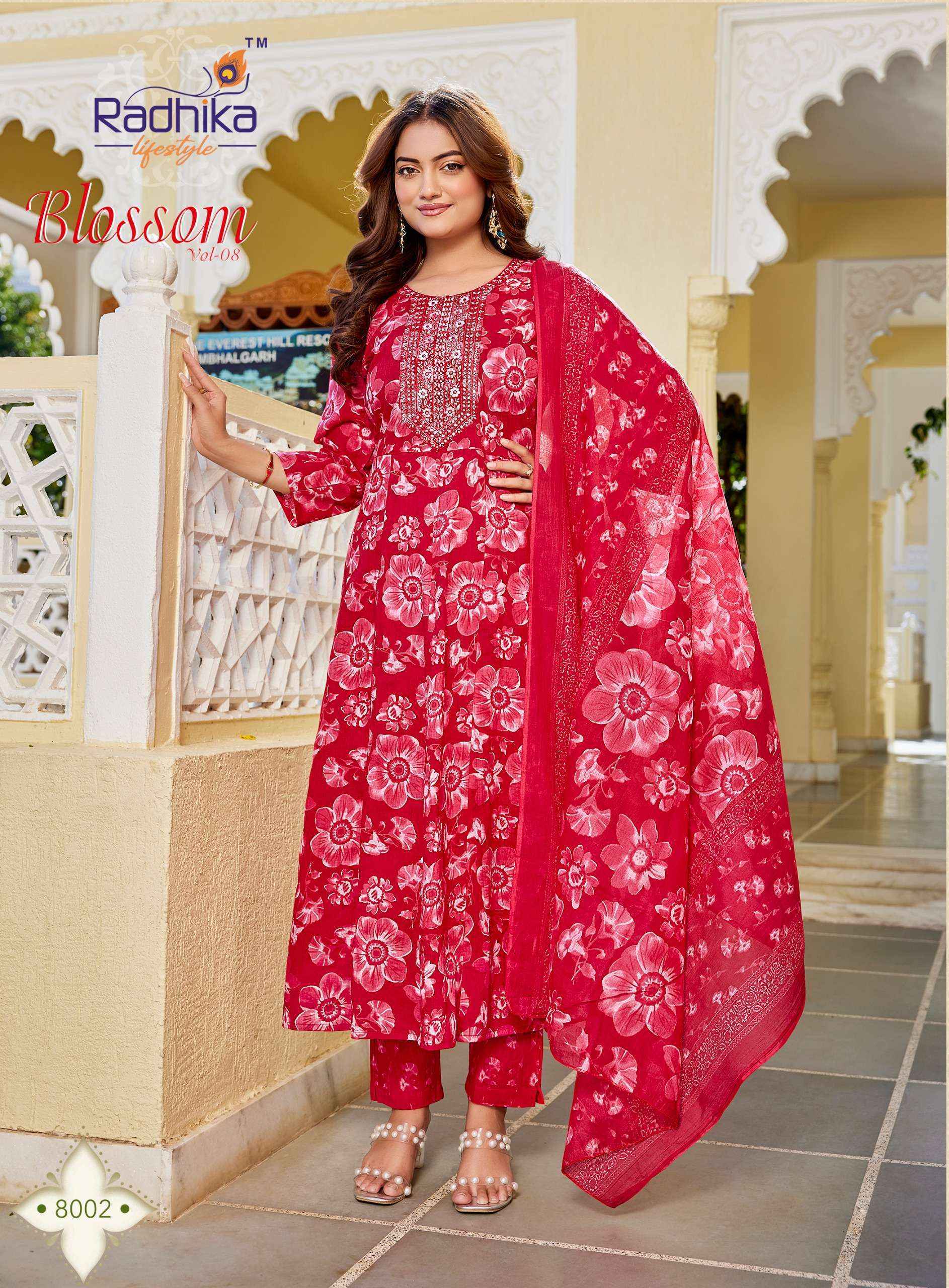 Radhika Lifestyle Blossom Vol-8 Cotton Readymade Suit (8 pcs Catalogue)