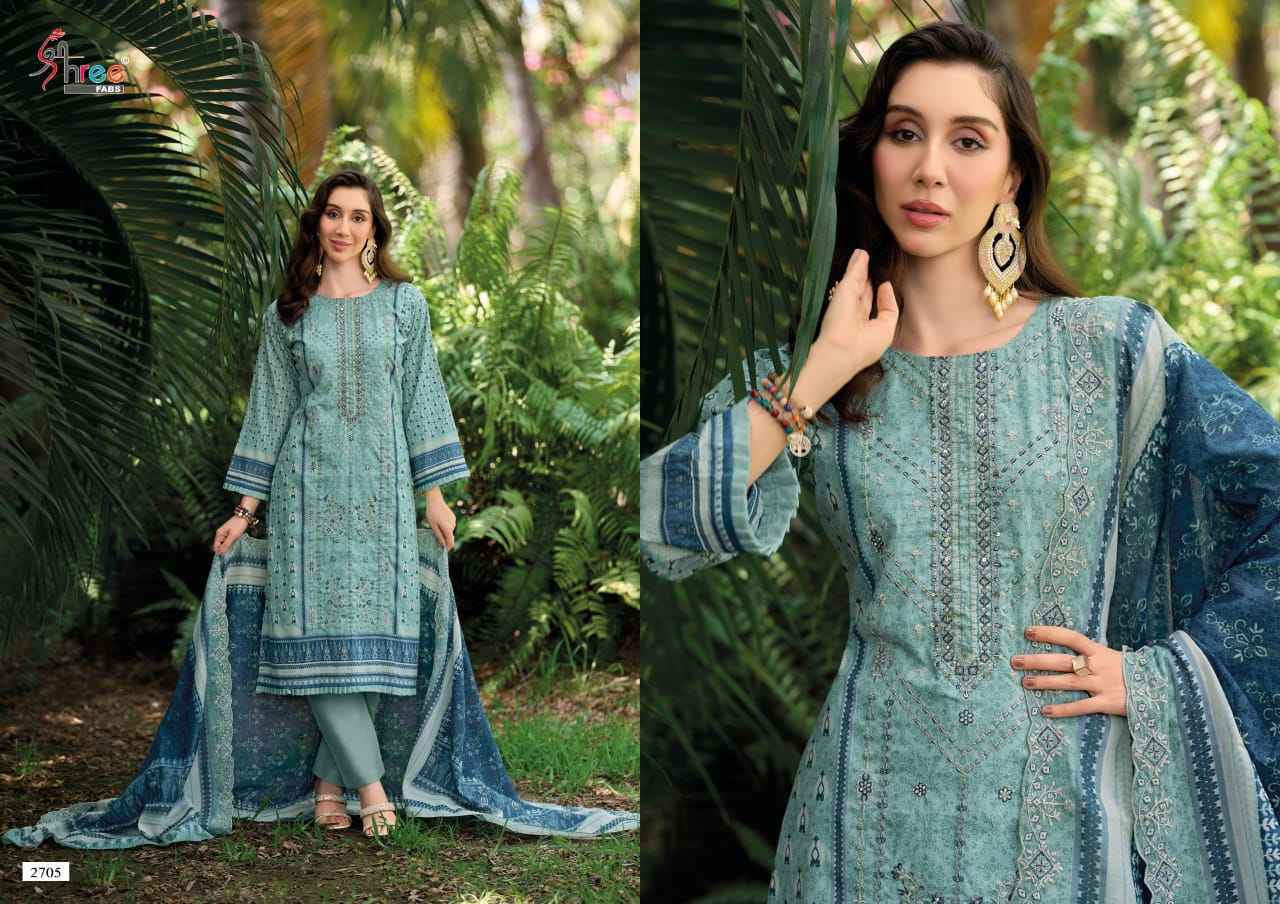 Shree Fabs Bin Saeed Lawn Collection Vol-27 Cotton Dress Material (6 pcs Catalogue)