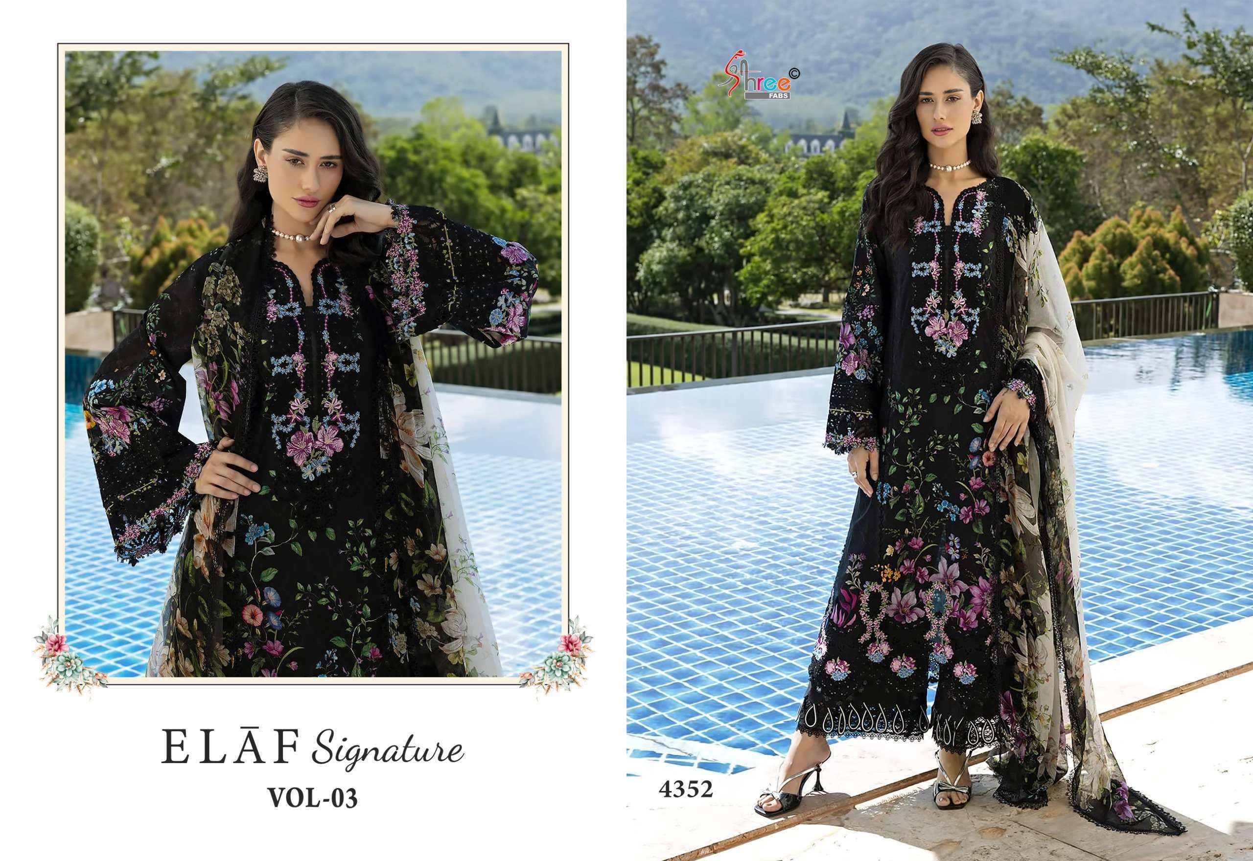 Shree Fabs Elaf Signature Vol-3 Cotton Dress Material (8 pcs Catalogue)