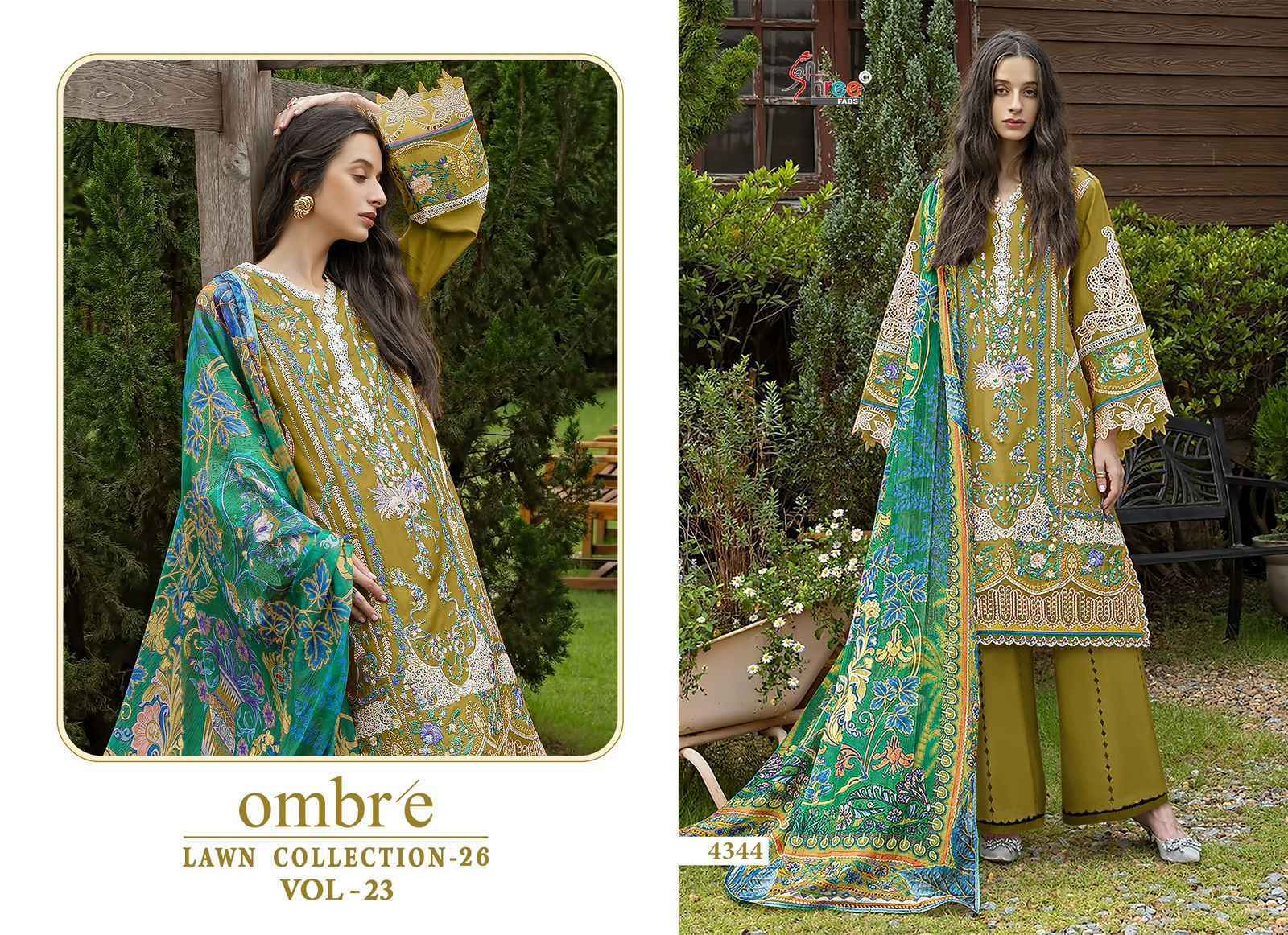 Shree Fabs Ombre Lawn Collection 26 Vol-23 Cotton Dress Material (6 pcs Catalogue)